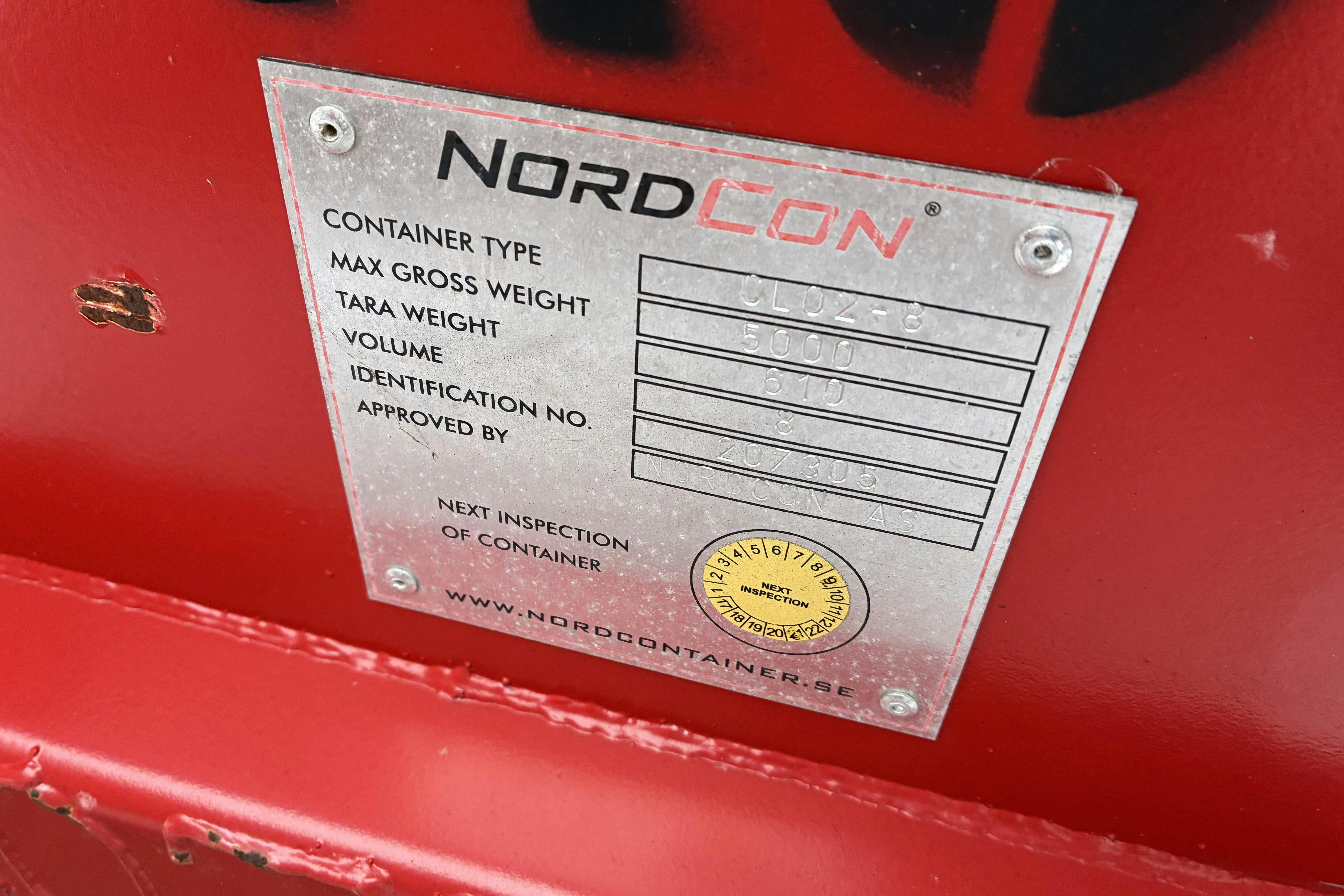 Præsentationsfoto 6 af 6: Nordcon 10m3 & 8m3 - 0 kilometer