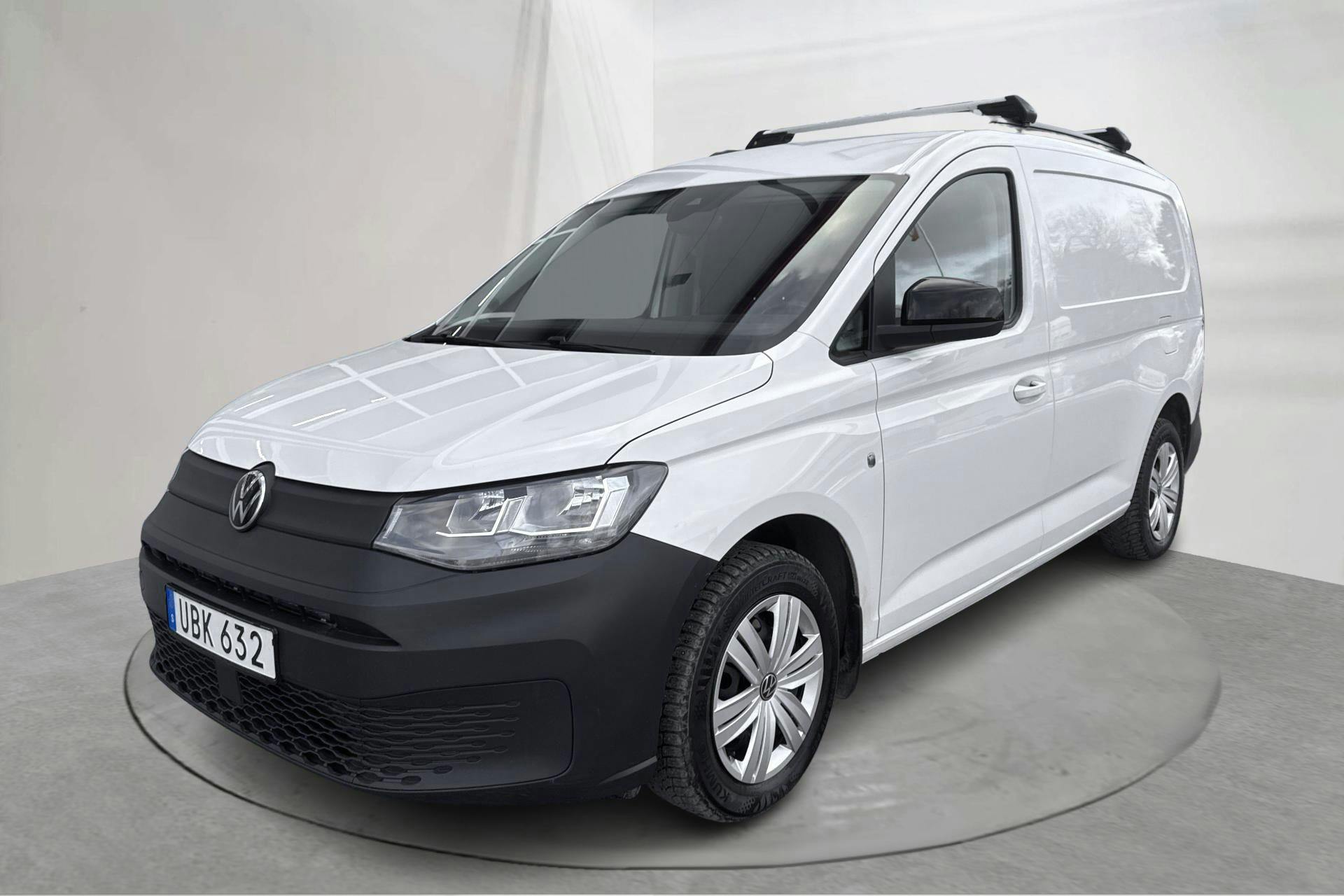 Presentationsfoto 1 av 19: VW Caddy Cargo Maxi 2.0 TDI (122hk) - 9 624 mil - Automat - vit - 2023