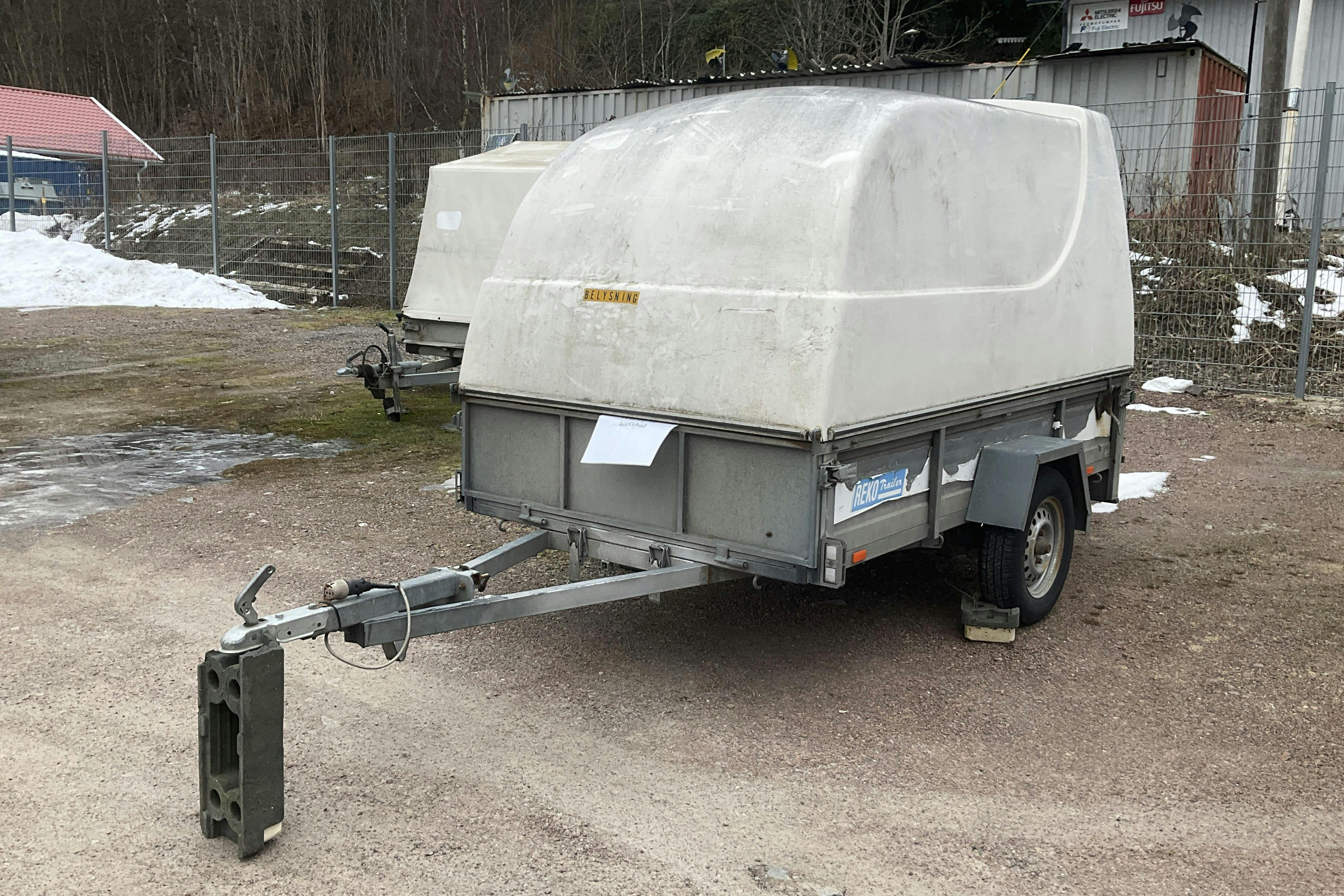 Presentationsfoto 1 av 9: REKO Trailer FE 3123 Kåpsläpvagn Släpvagn - 0 km - grå - 2011