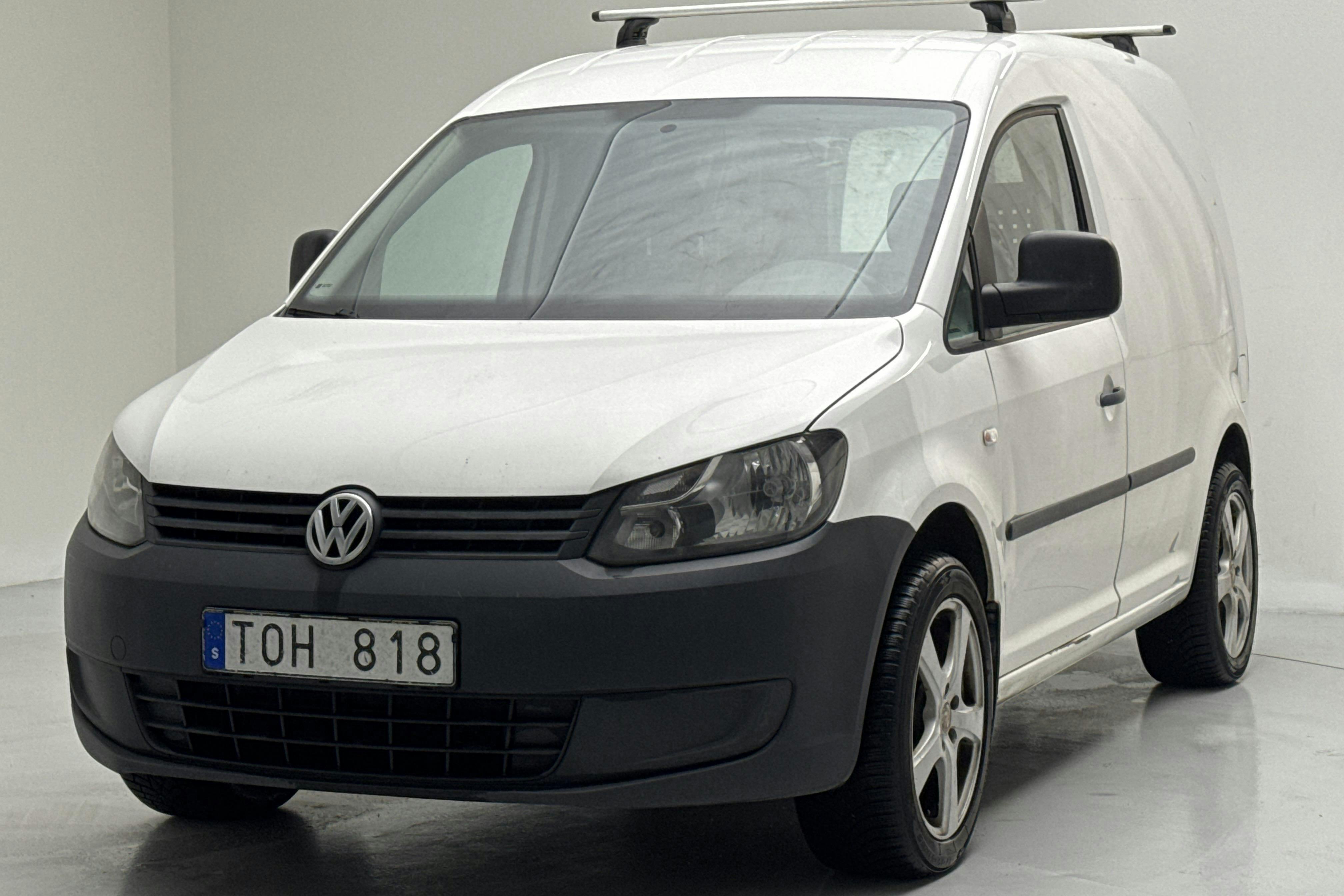 Presentationsfoto 1 av 11: VW Caddy 1.6 TDI Skåp (102hk) - 21 183 mil - Manuell - vit - 2011