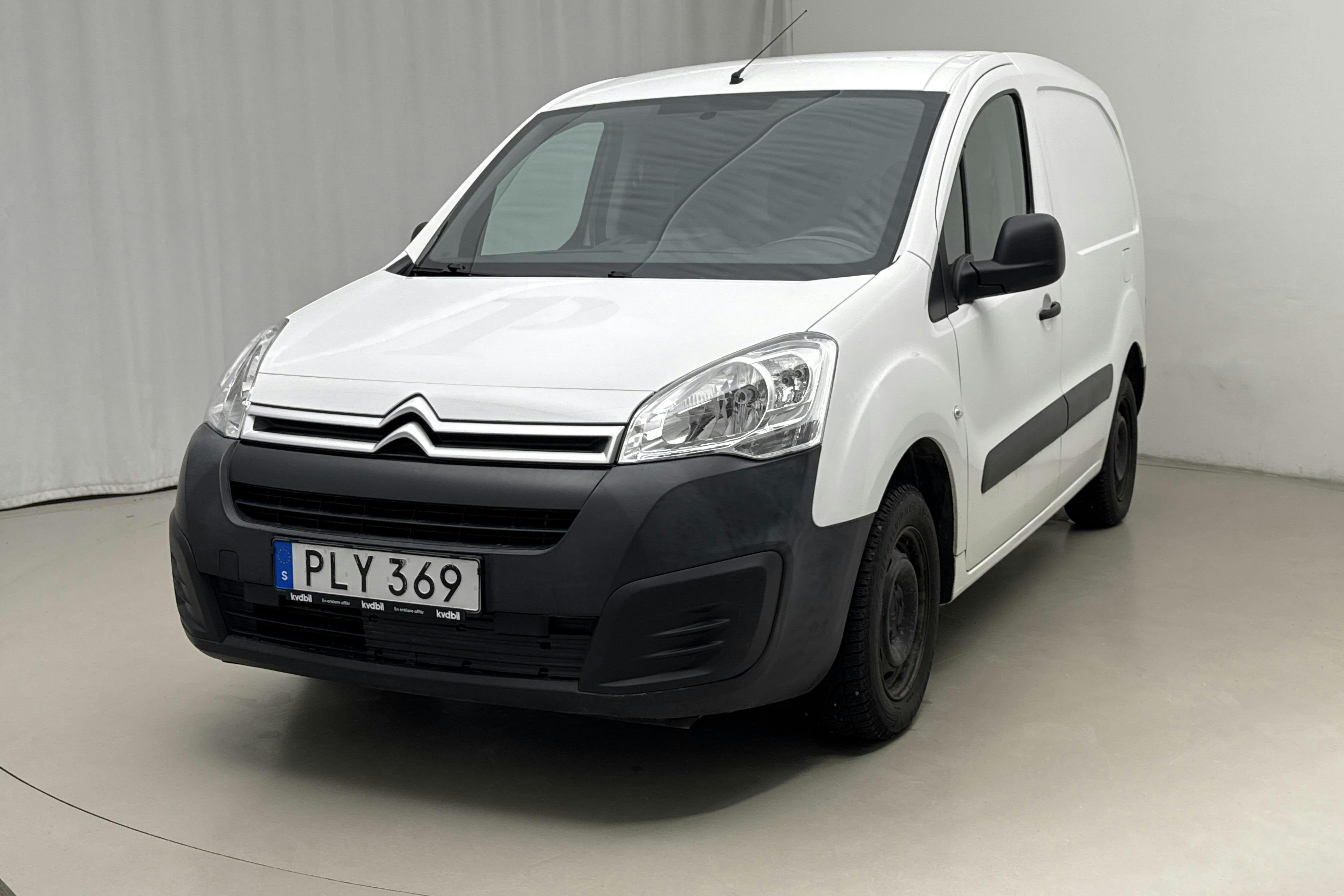 Presentationsfoto 1 av 12: Citroën Berlingo 1.6 BlueHDi Skåp (75hk) - 6 322 mil - Manuell - vit - 2017