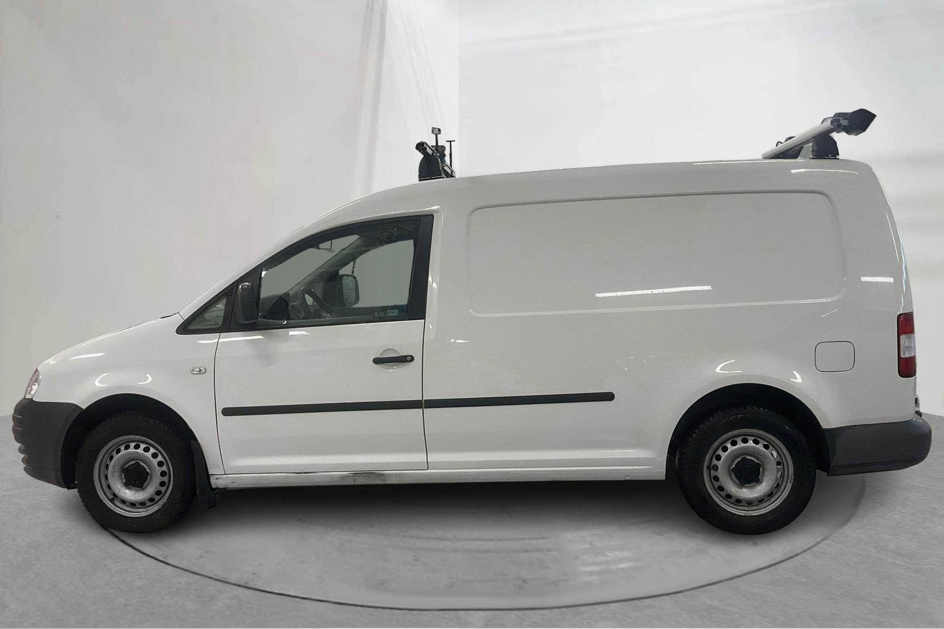 Presentation photo 2 of 15: VW Caddy 1.9 TDI Maxi Skåp (105hk) - 87 850 km - Automatic - white - 2008