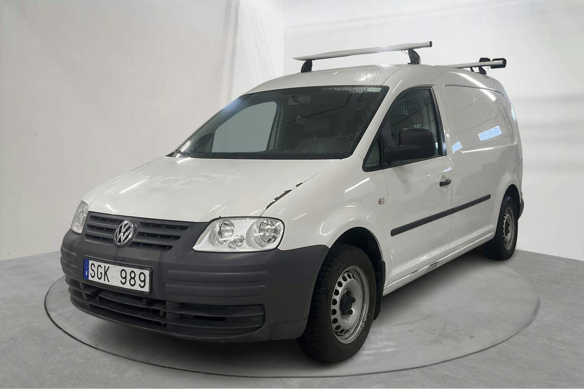Presentation photo 1 of 15: VW Caddy 1.9 TDI Maxi Skåp (105hk) - 87 850 km - Automatic - white - 2008