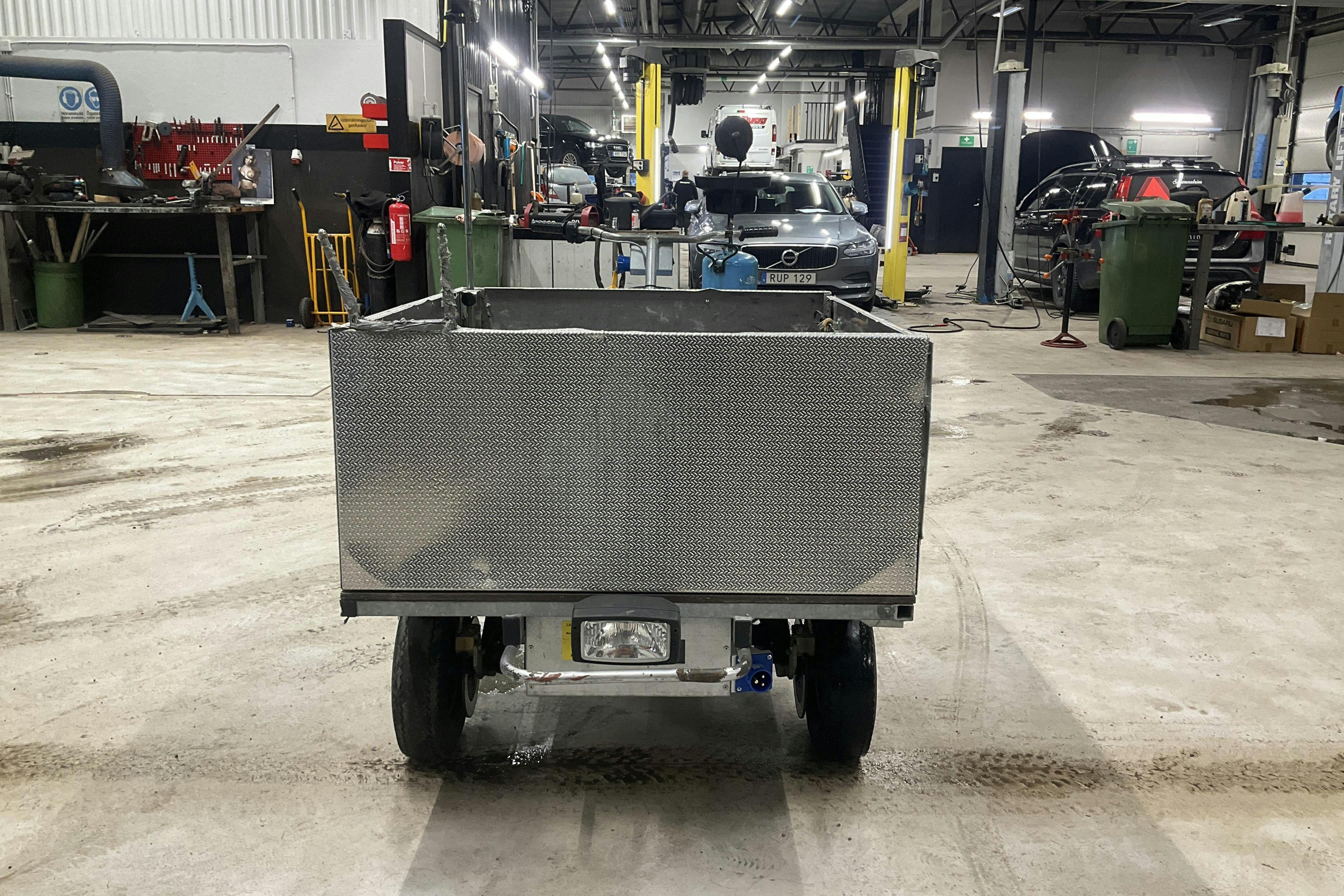 Præsentationsfoto 2 af 13: TRANSPORTEL 1200 COMBI Flakmoped eldriven - 0 kilometer - Salgsautomat - Blå farve - 2010