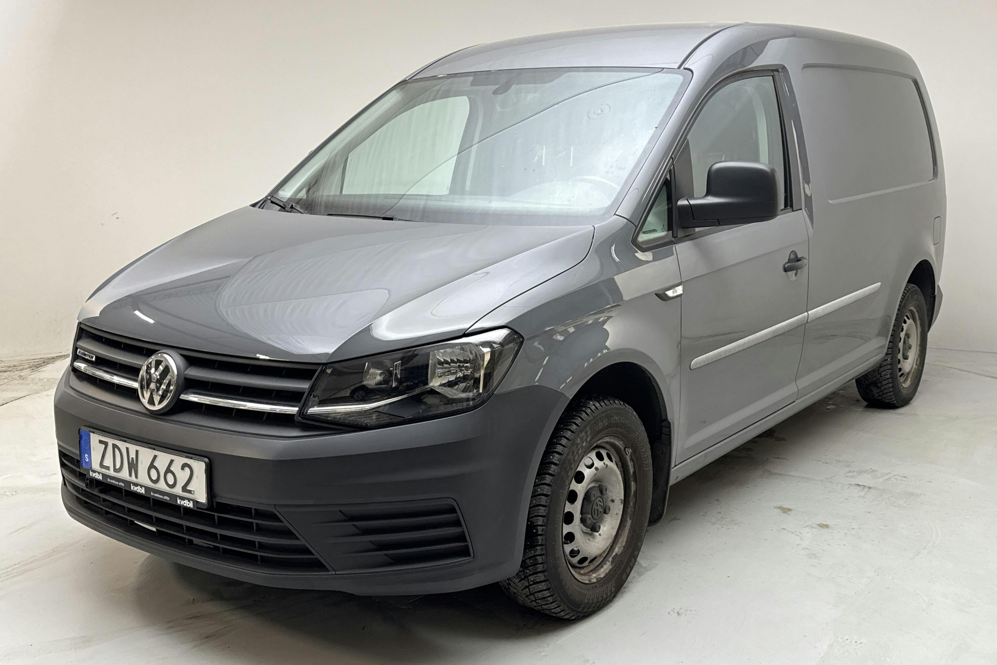 Præsentationsfoto 1 af 11: VW Caddy 1.4 TGI Maxi Skåp (110hk) - 145 470 kilometer - Salgsautomat - Light Grey - 2018