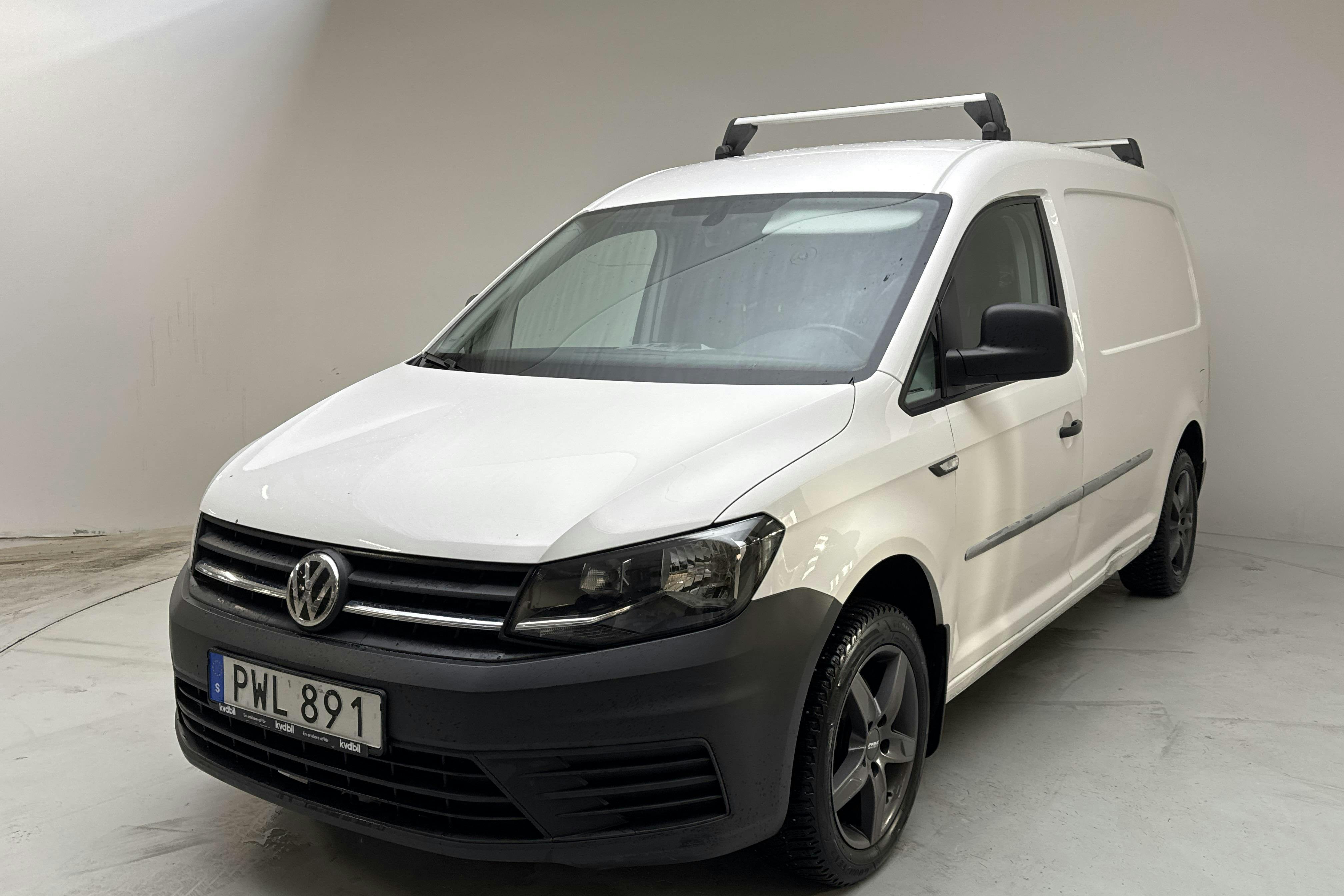 Presentation photo 1 of 13: VW Caddy 2.0 TDI Maxi Skåp (102hk) - 230 750 km - Manual - white - 2018