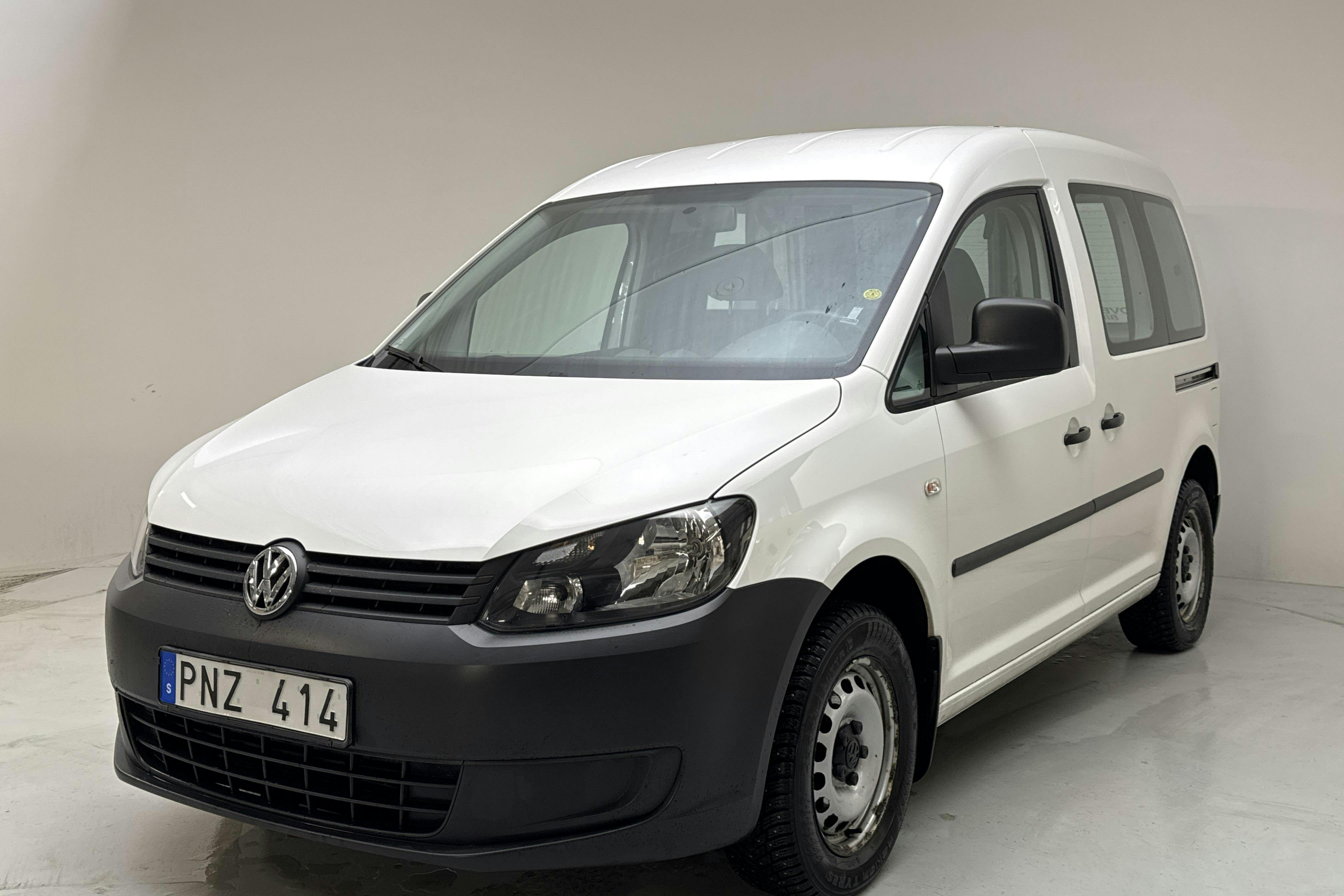 Presentation photo 1 of 12: VW Caddy 2.0 Ecofuel Skåp (109hk) - 92 940 km - Manual - white - 2014
