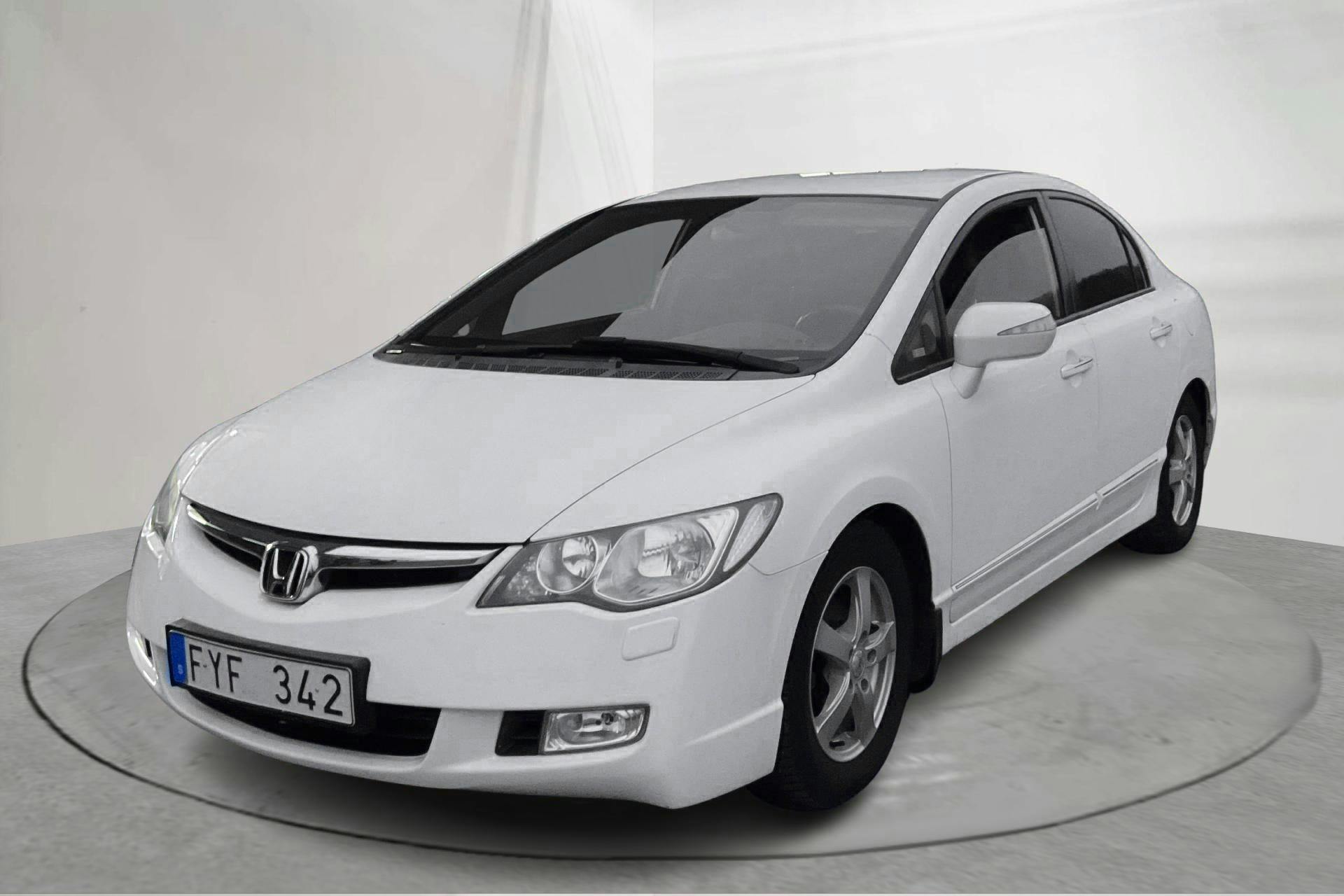 Presentation photo 1 of 13: Honda Civic 1.3 Hybrid (95hk) - 155 980 km - Automatic - white - 2007