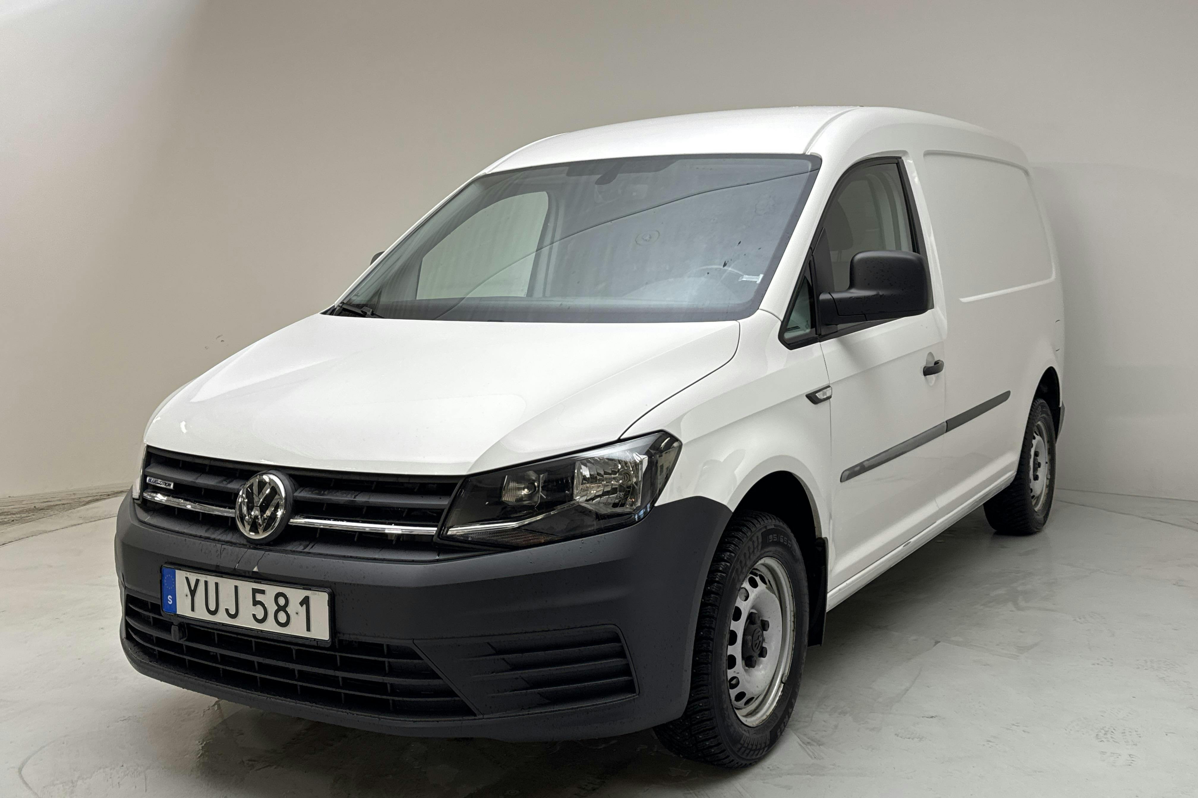 Presentation photo 1 of 12: VW Caddy 1.4 TGI Maxi Skåp (110hk) - 101 690 km - Automatic - white - 2018