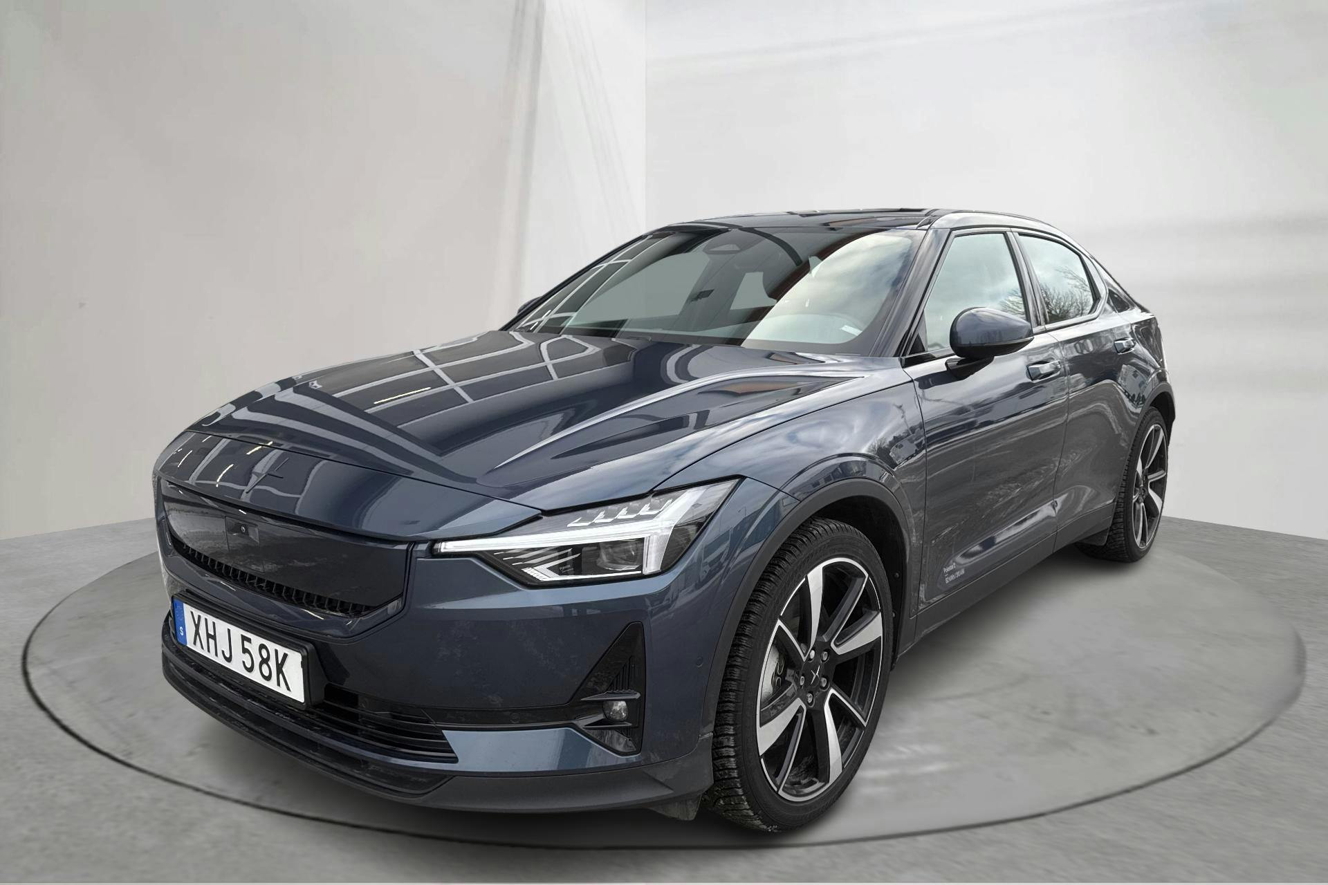 Presentationsfoto 1 av 19: Polestar 2 Long range Dual motor (415hk) - 8 775 mil - Automat - Dark Blue - 2024