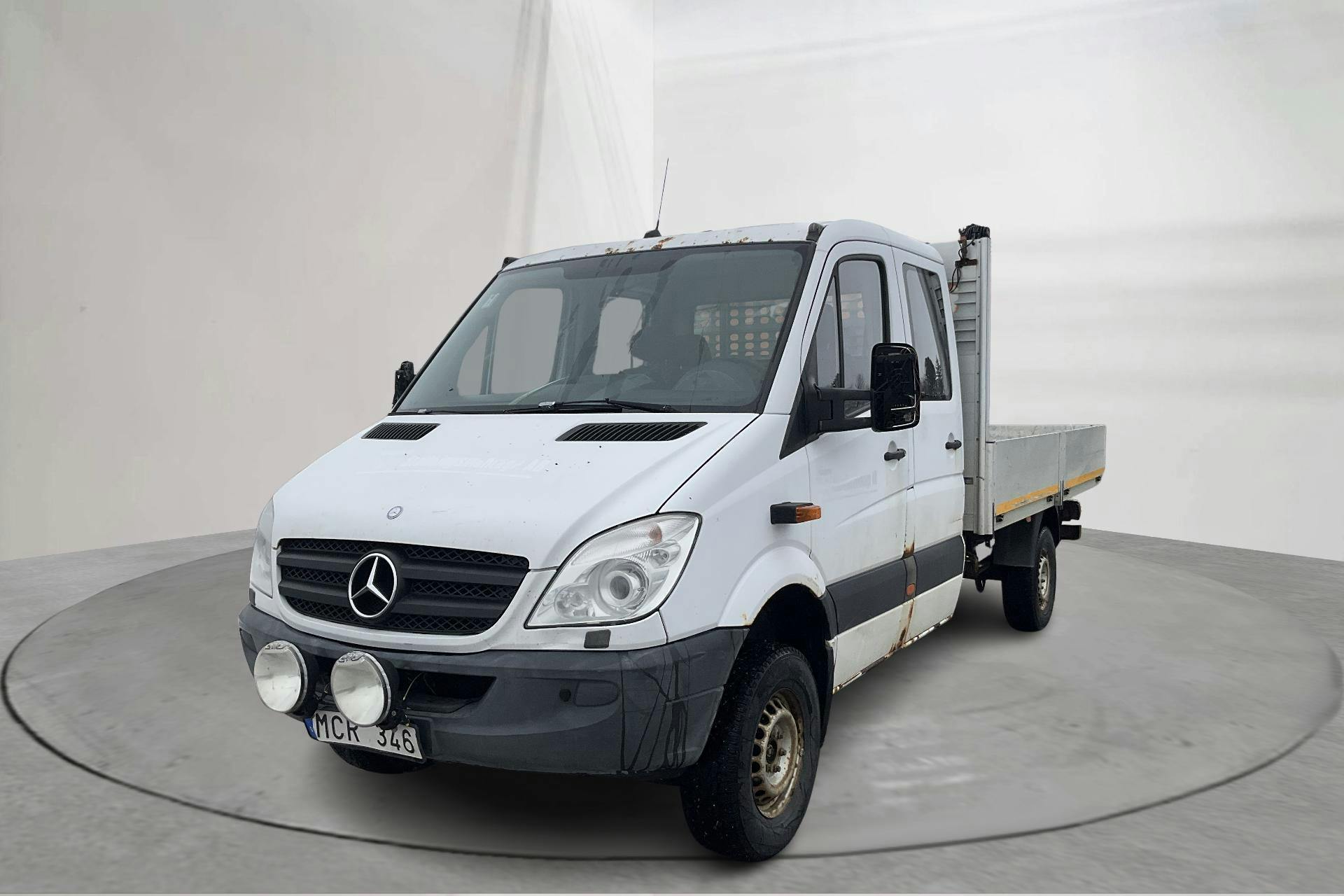 Presentation photo 1 of 11: Mercedes Sprinter 316 CDI Pickup/Chassi 4x4 (163hk) - 319 220 km - Automatic - white - 2013