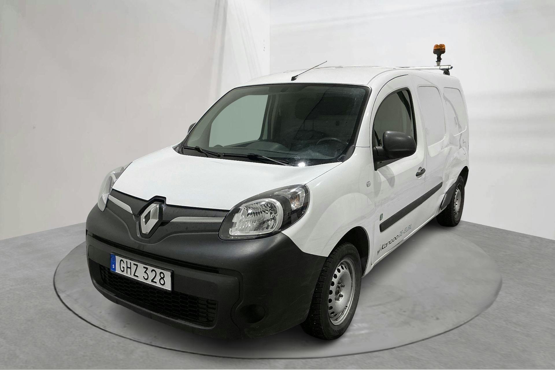 Presentation photo 1 of 13: Renault Kangoo II Z.E. 22kWh Maxi Skåp (60hk) - 61 100 km - Automatic - white - 2017