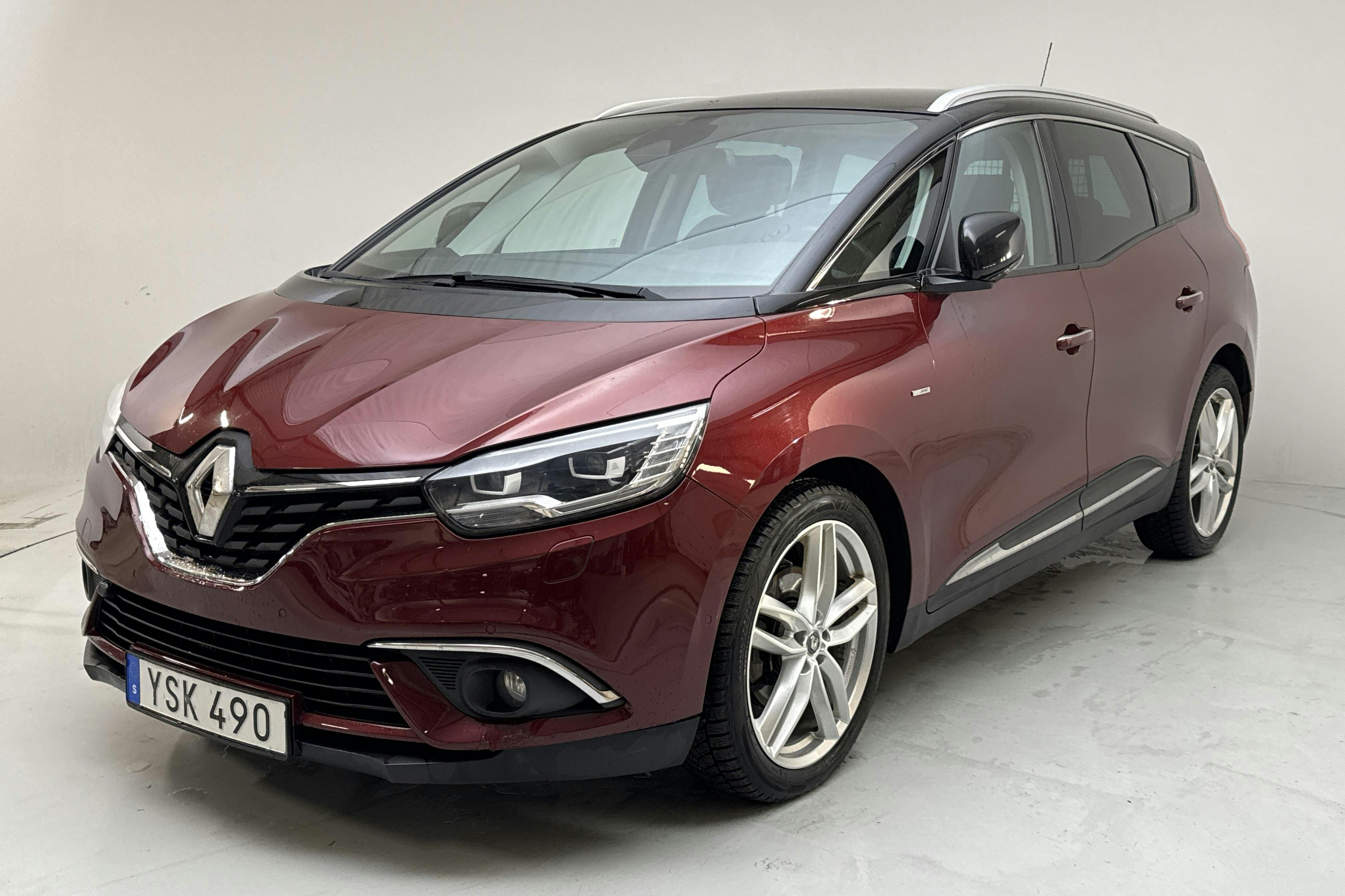 Præsentationsfoto 1 af 15: Renault Grand Scénic 1.5 dCi (110hk) - 119 170 kilometer - Salgsautomat - Dark Red - 2018
