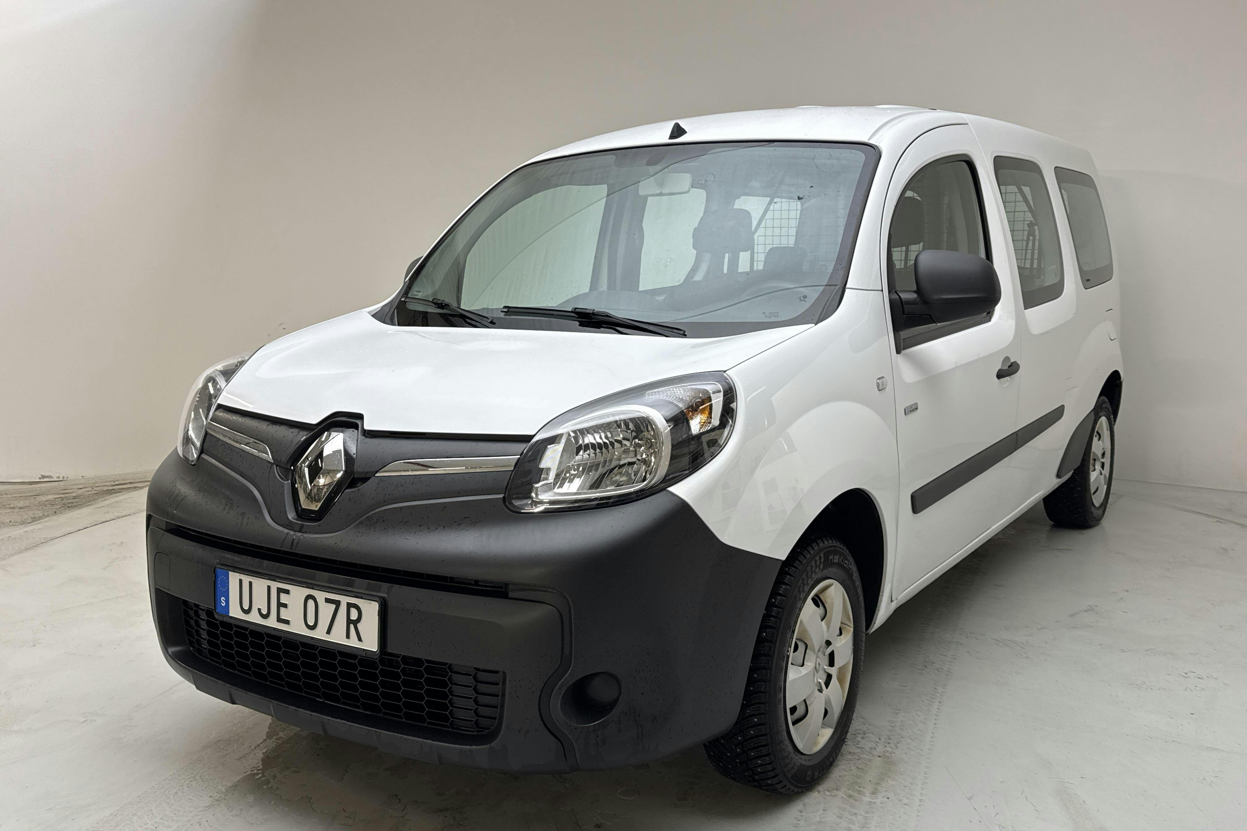 Præsentationsfoto 1 af 13: Renault Kangoo Z.E Power Plus 33kWh Maxi Skåp (60hk) - 123 730 kilometer - Salgsautomat - Hvid - 2021