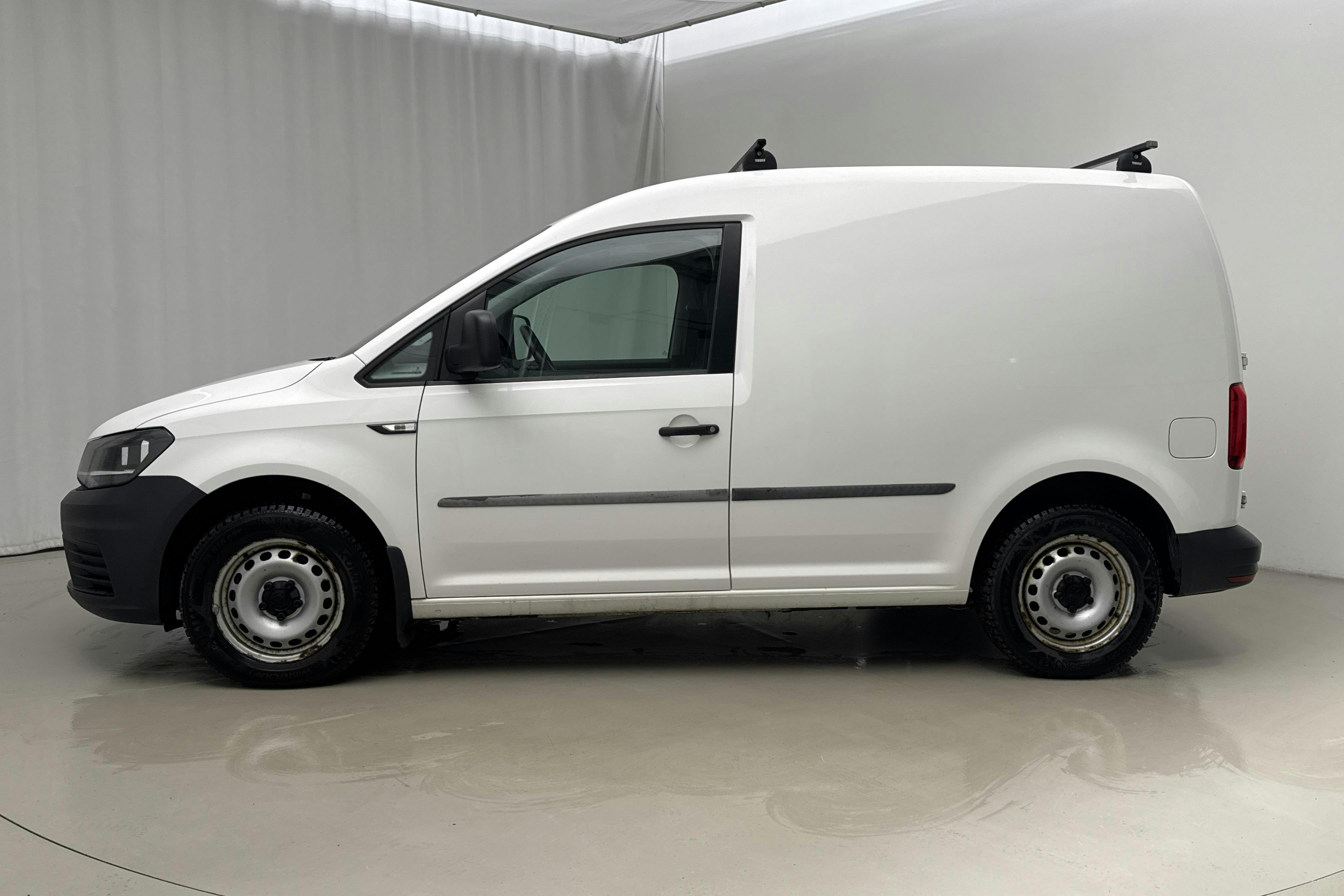 Presentation photo 2 of 17: VW Caddy 2.0 TDI Skåp (75hk) - 108 890 km - Manual - white - 2017