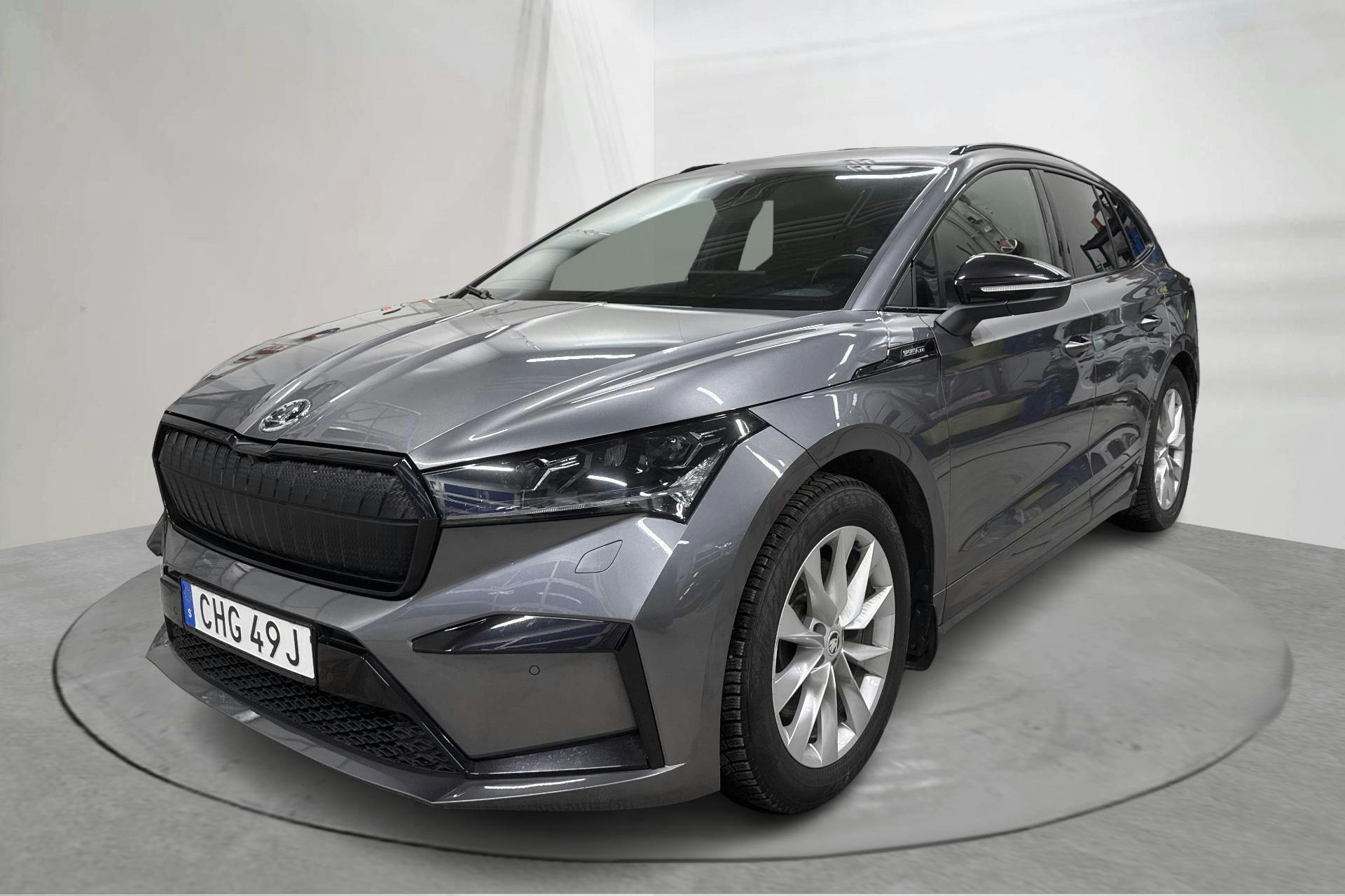 Presentation photo 1 of 19: Skoda Enyaq iV 80x (265hk) - 99 030 km - Automatic - gray - 2023