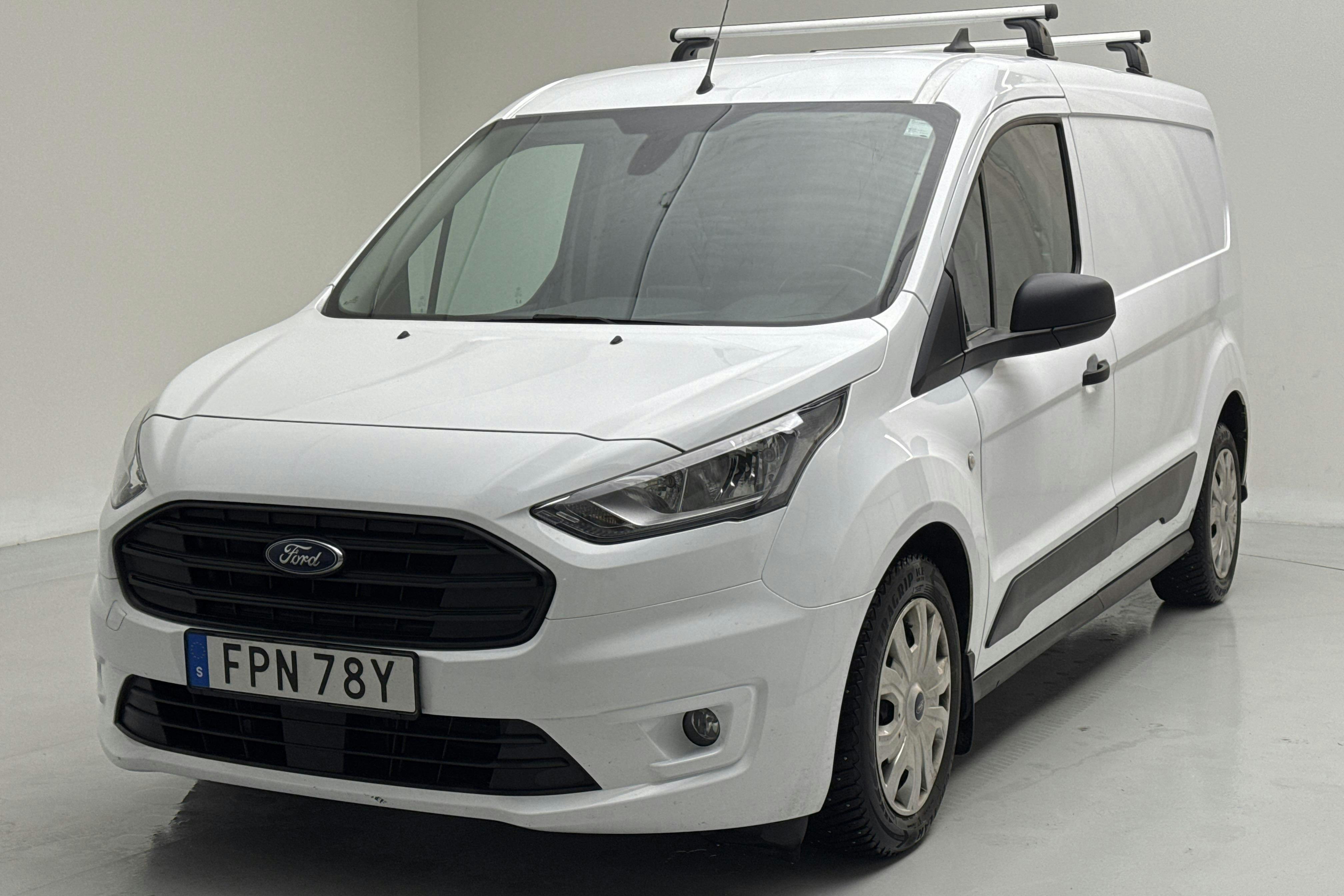 Presentation photo 1 of 13: Ford Transit Connect 1.5 TDCi (120hk) - 85 650 km - Automatic - white - 2021