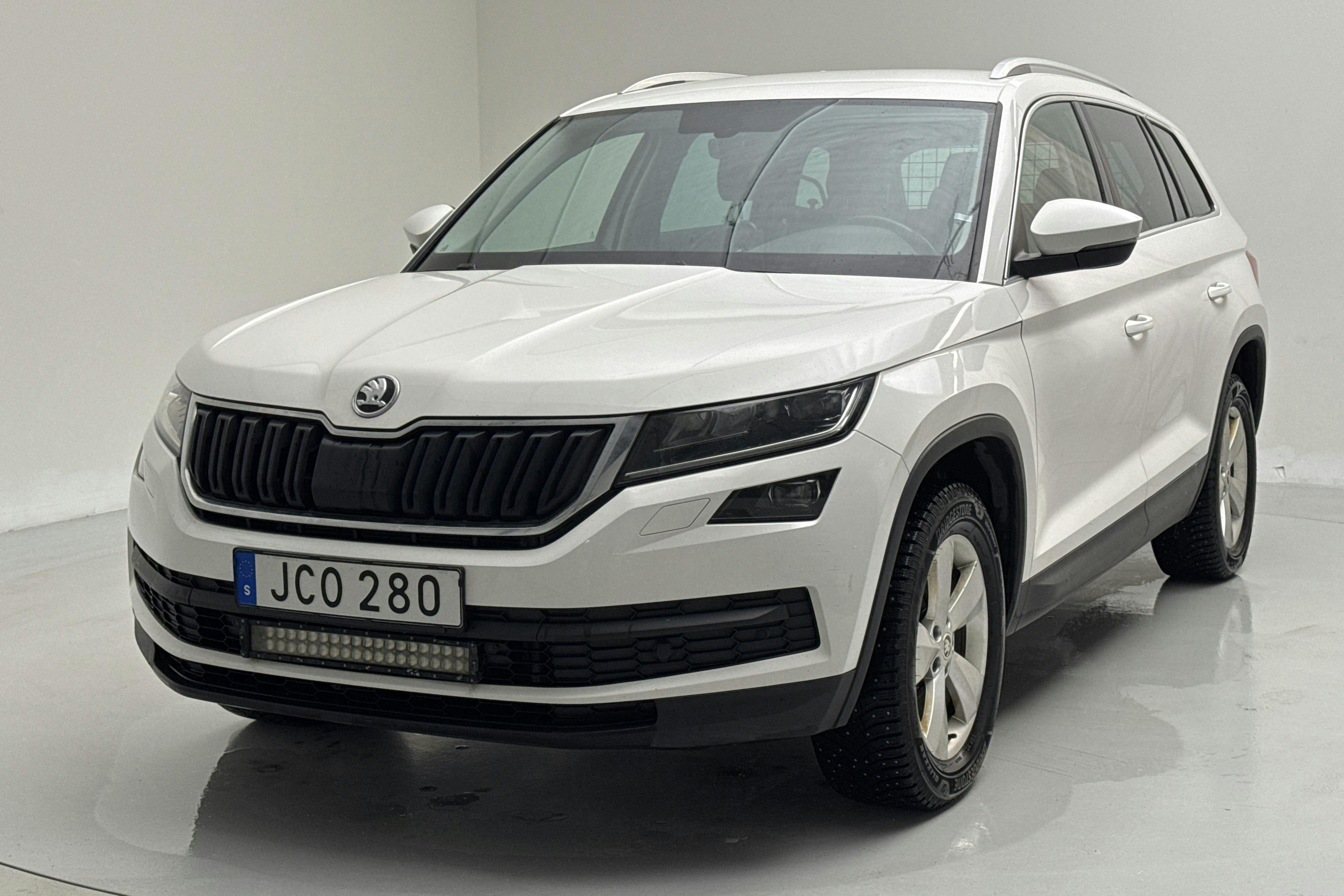 Presentation photo 1 of 15: Skoda Kodiaq 2.0 TDI 4X4 (190hk) - 266 790 km - Automatic - white - 2019