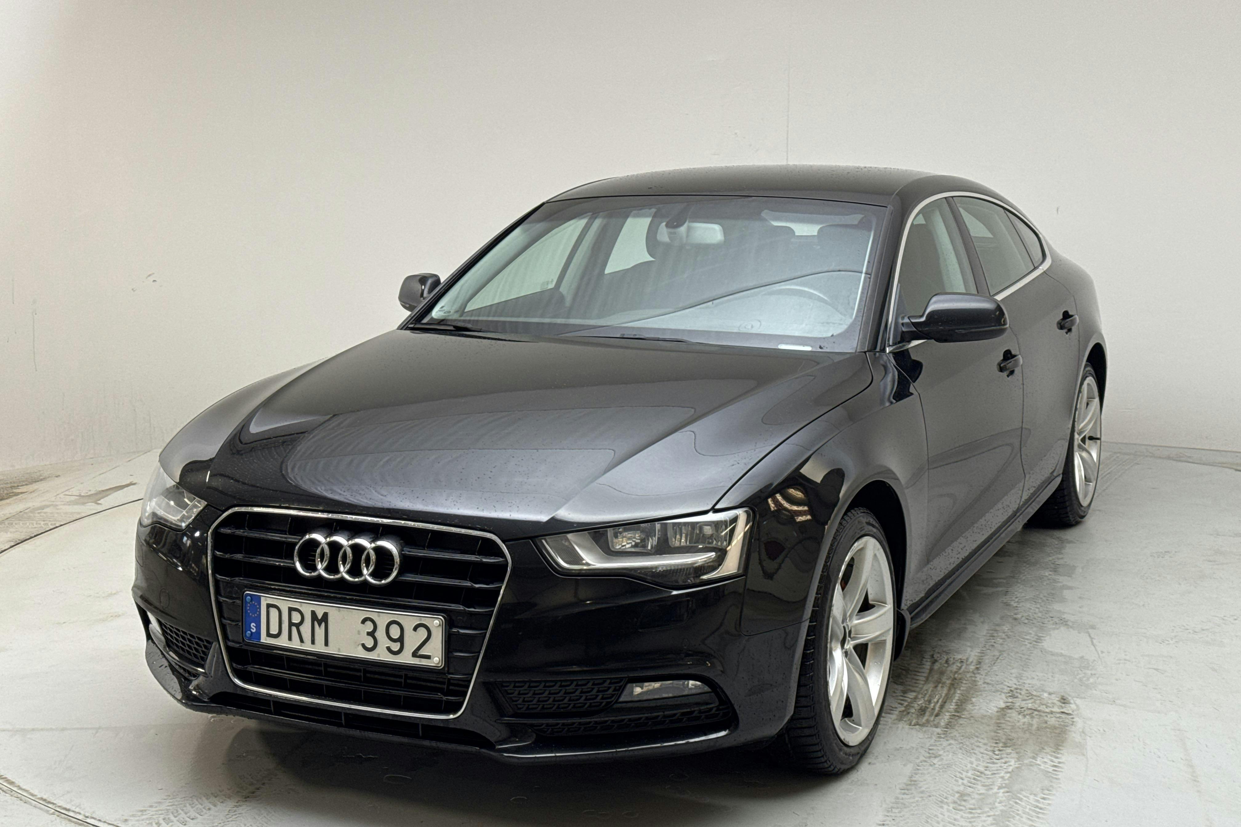 Presentationsfoto 1 av 13: Audi A5 1.8 TFSI Sportback (170hk) - 15 927 mil - Automat - svart - 2013