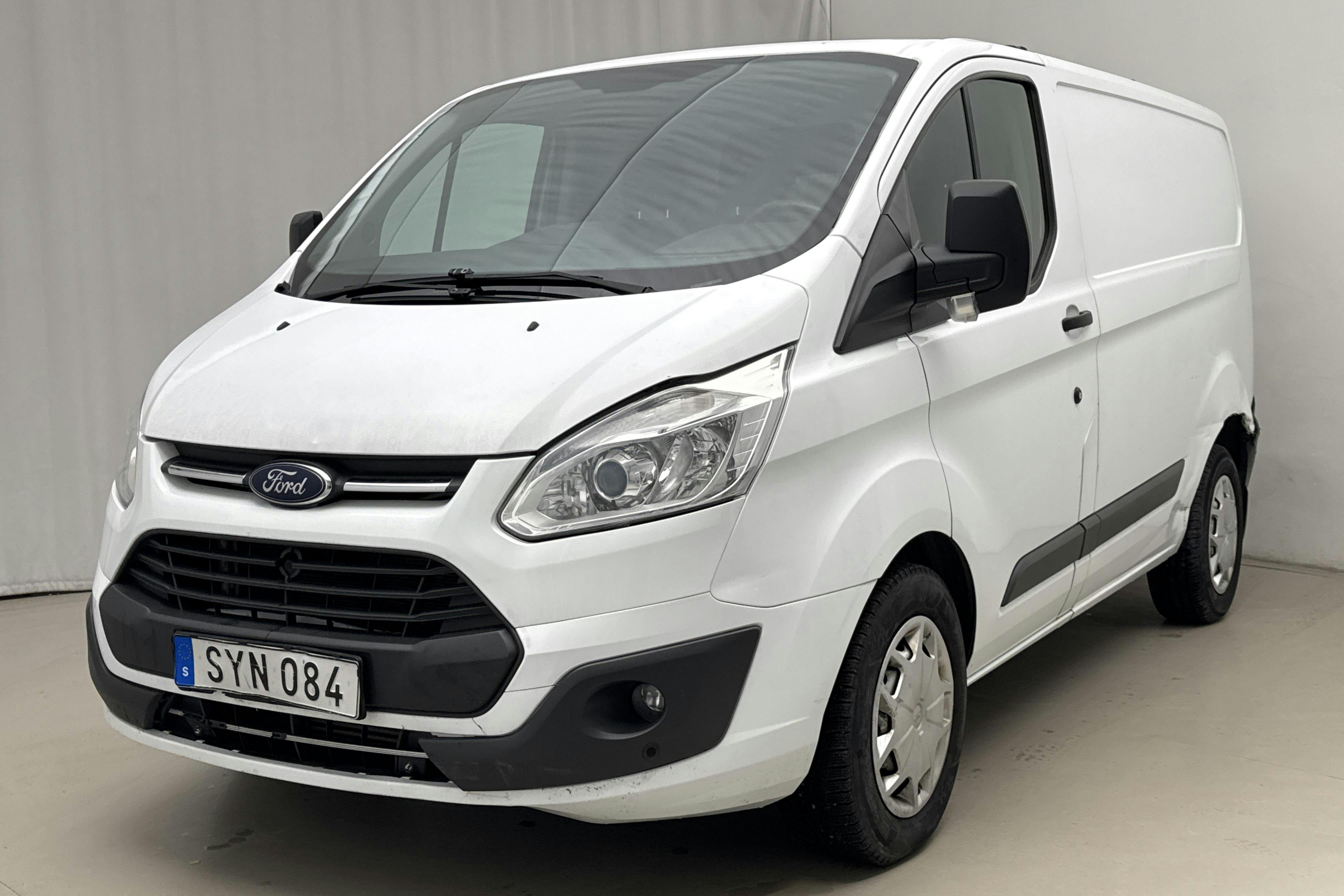 Presentation photo 1 of 11: Ford Transit Custom 270 (130hk) - 187 450 km - Automatic - white - 2017