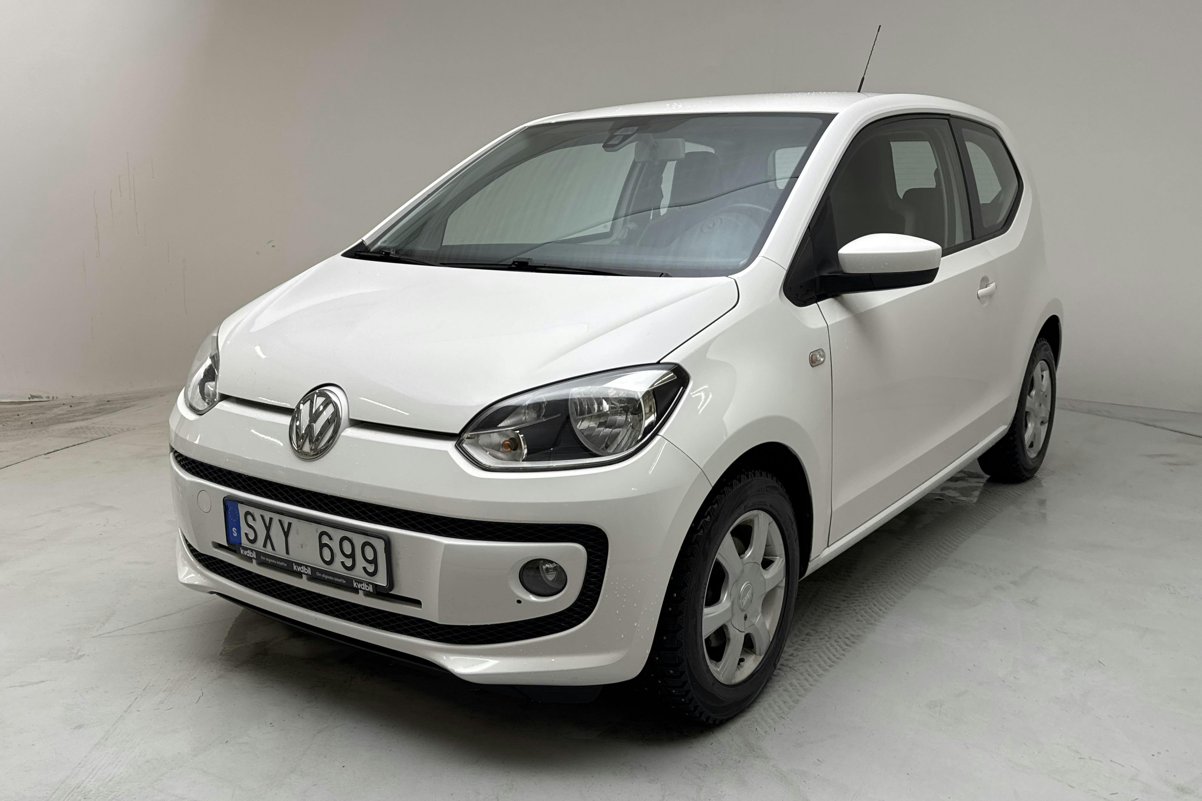 Præsentationsfoto 1 af 14: VW up! 1.0 3dr (75hk) - 45 880 kilometer - Manuel - Hvid - 2012