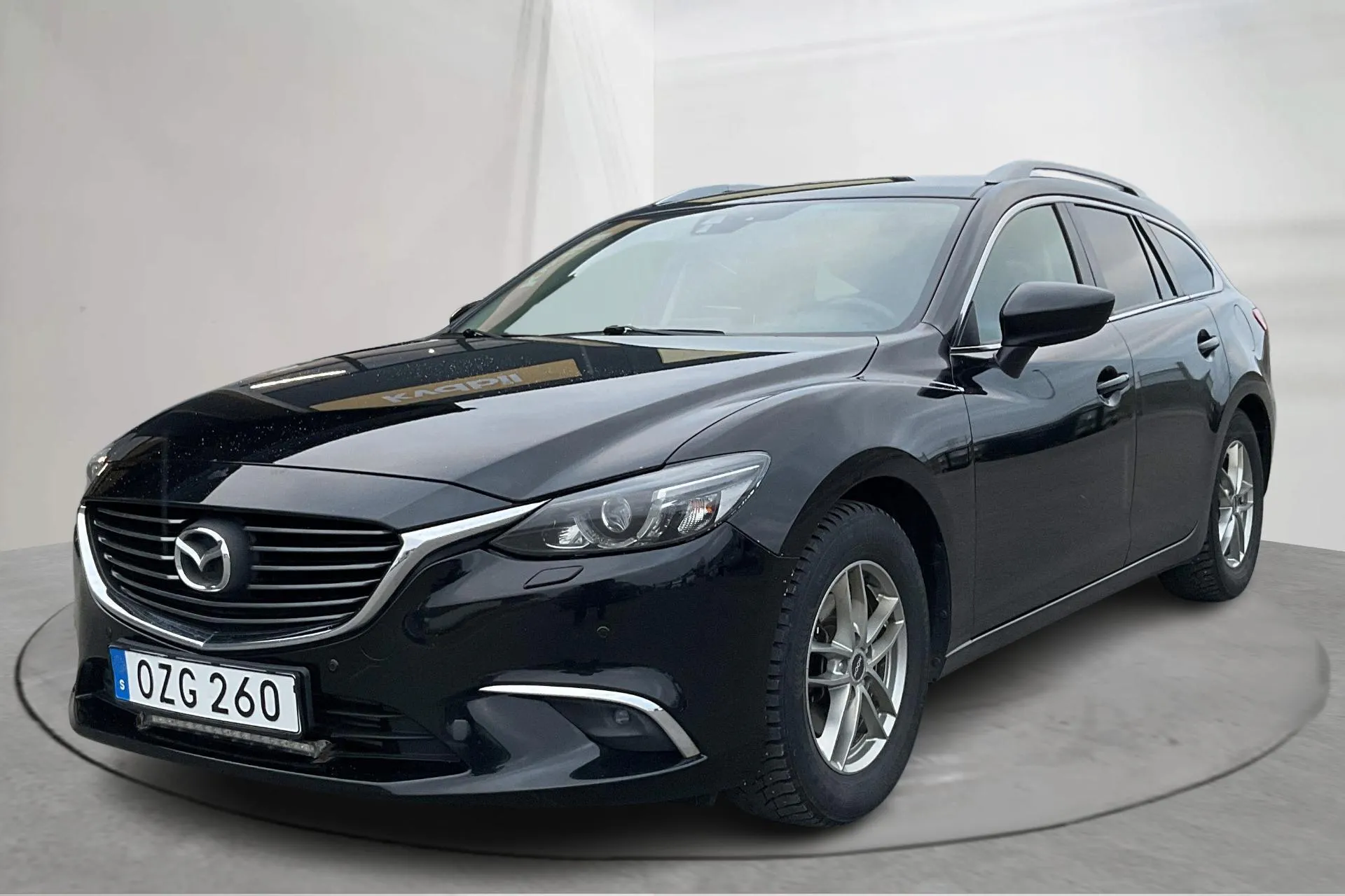 Presentation photo 1 of 14: Mazda 6 2.2 DE Kombi AWD (150hk) - 175 680 km - Automatic - black - 2016