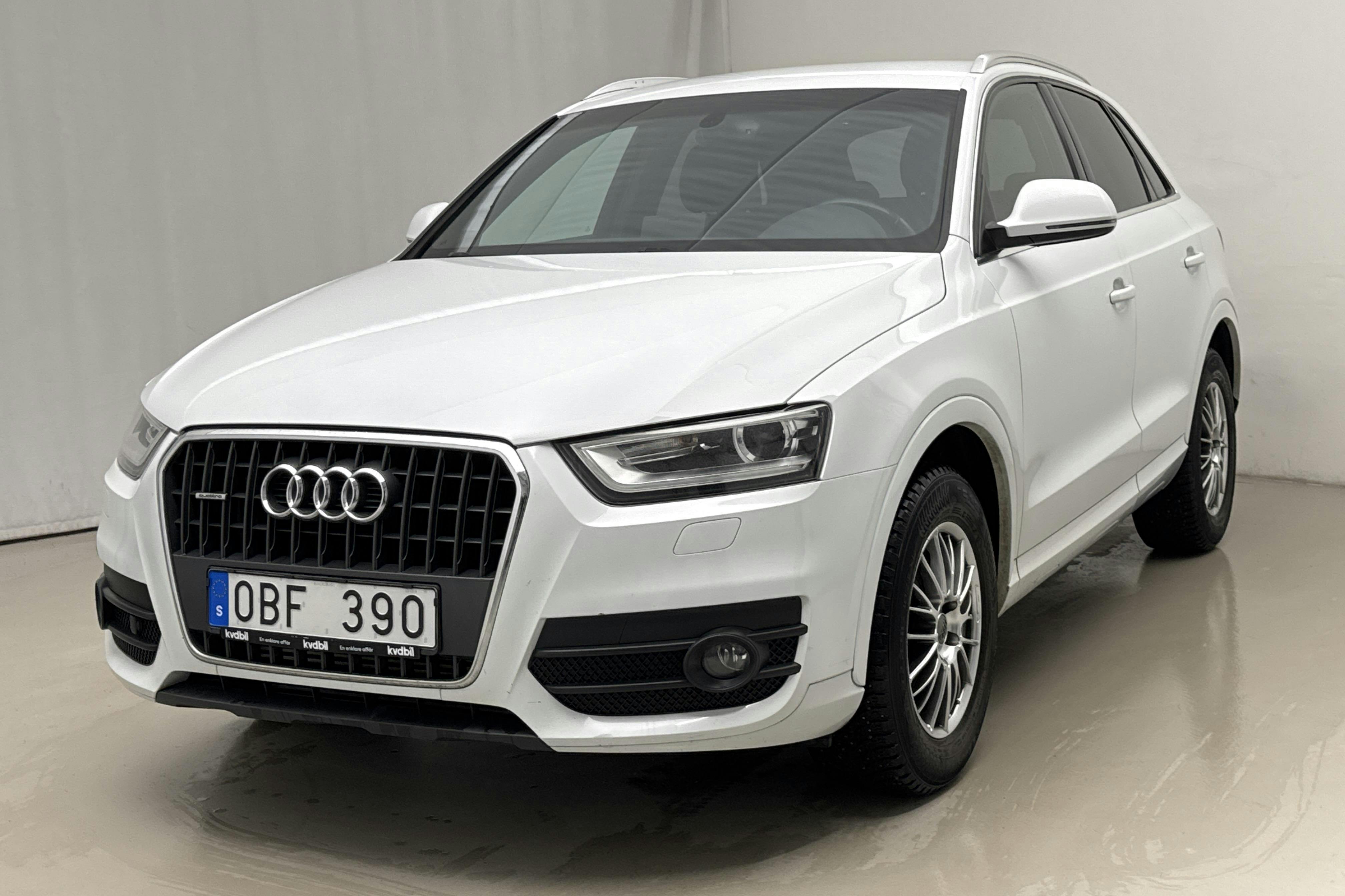 Presentation photo 1 of 13: Audi Q3 2.0 TFSI quattro (170hk) - 130 470 km - Automatic - white - 2014