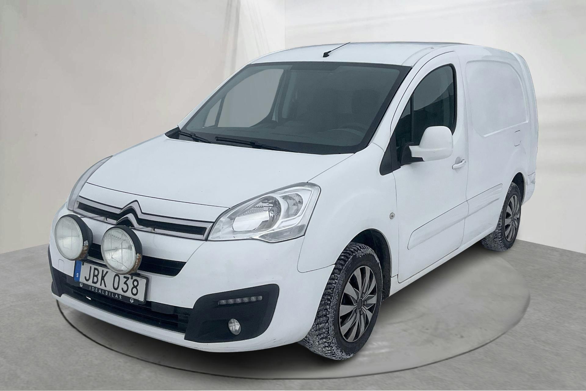 Presentation photo 1 of 13: Citroën Berlingo 1.6 BlueHDi Skåp (100hk) - 155 300 km - Manual - white - 2015