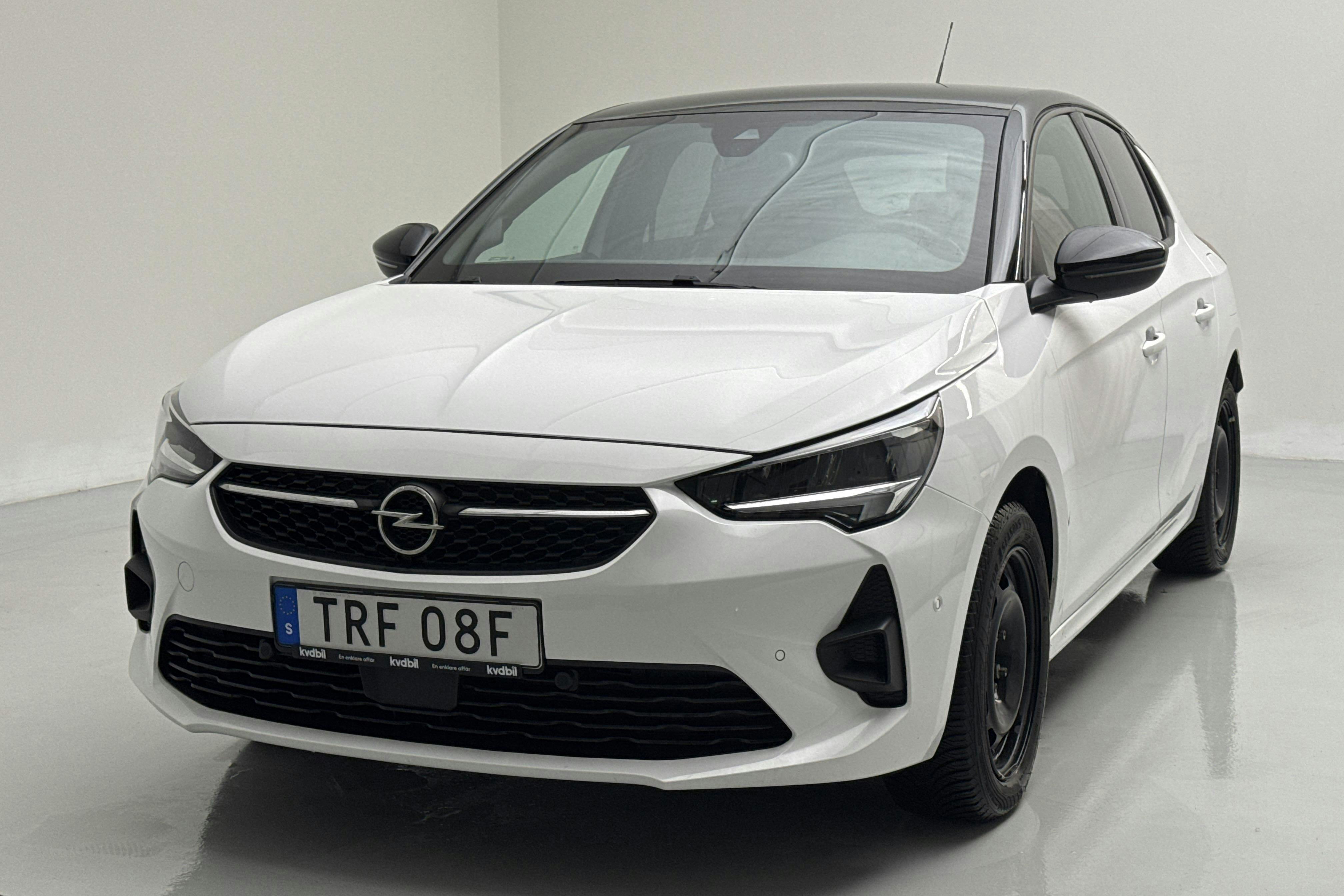 Præsentationsfoto 1 af 16: Opel Corsa-e 50kWh 5dr (136hk) - 14 610 kilometer - Salgsautomat - Hvid - 2022