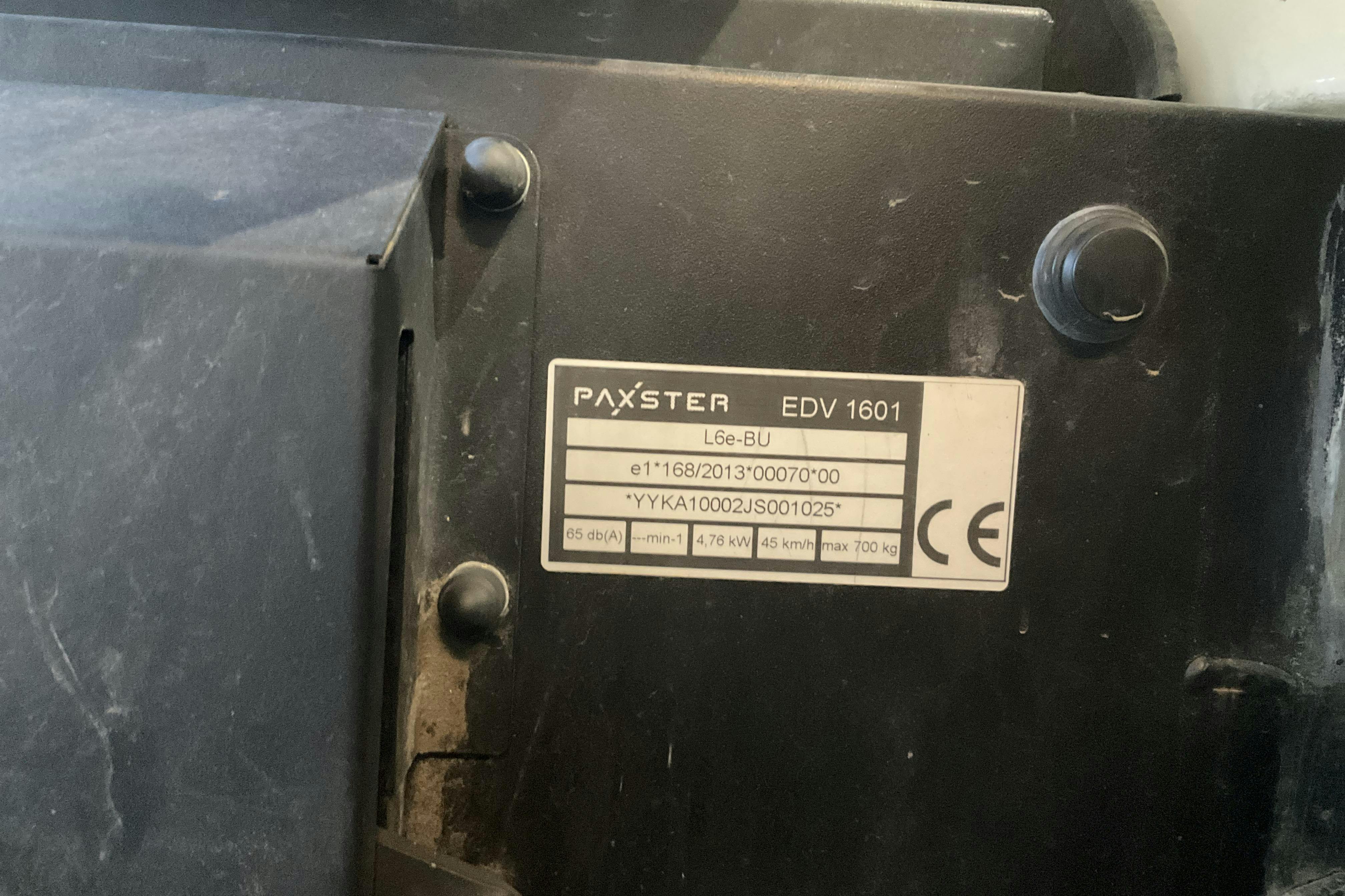 Presentation photo 14 of 14: PAXSTER Cargo EDV 1601 - 20 328 km - Automatic - white - 2018