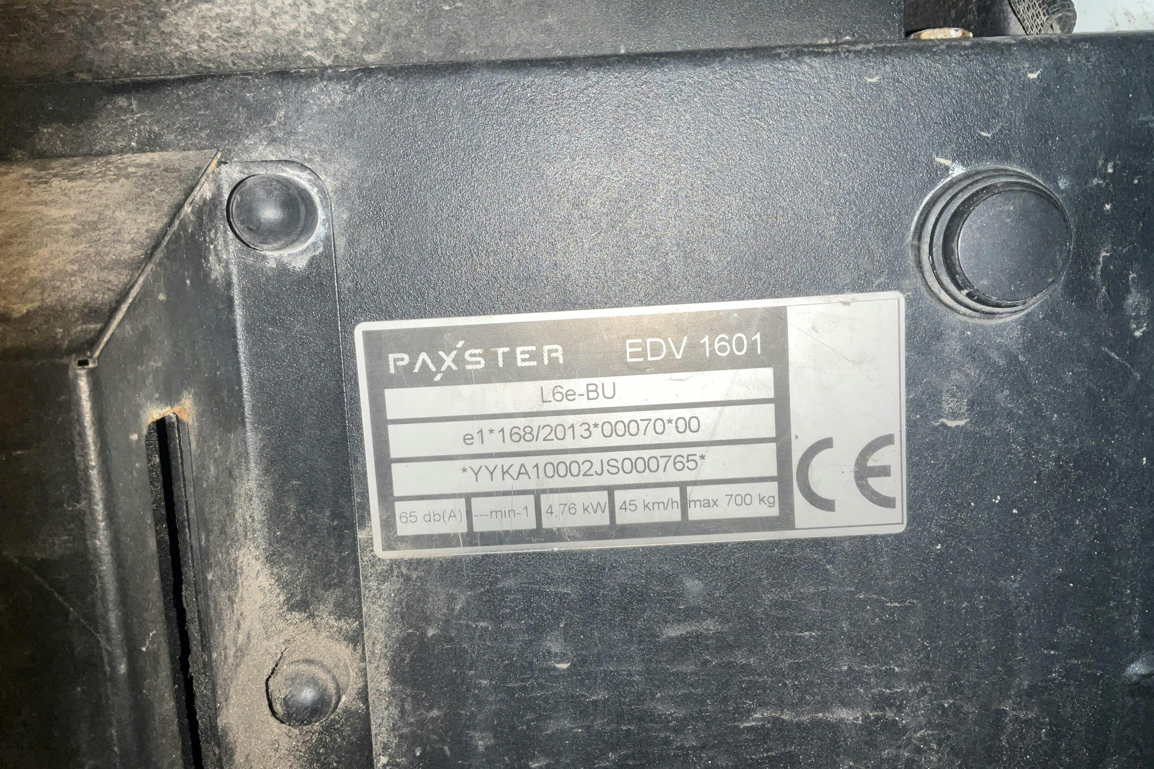 Presentation photo 15 of 15: PAXSTER Cargo EDV 1601 - 359 350 km - Automatic - white - 2018