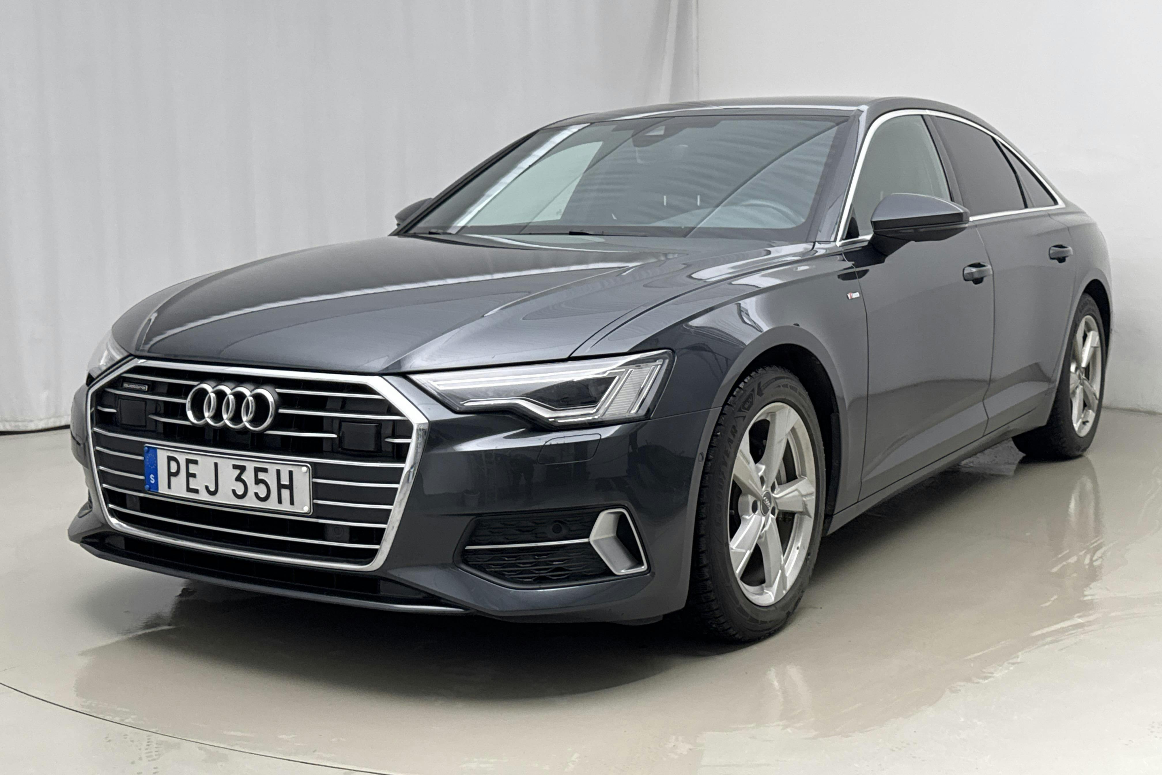 Presentation photo 1 of 23: Audi A6 Sedan 40 TDI quattro (204hk) - 85 430 km - Automatic - Dark Grey - 2022