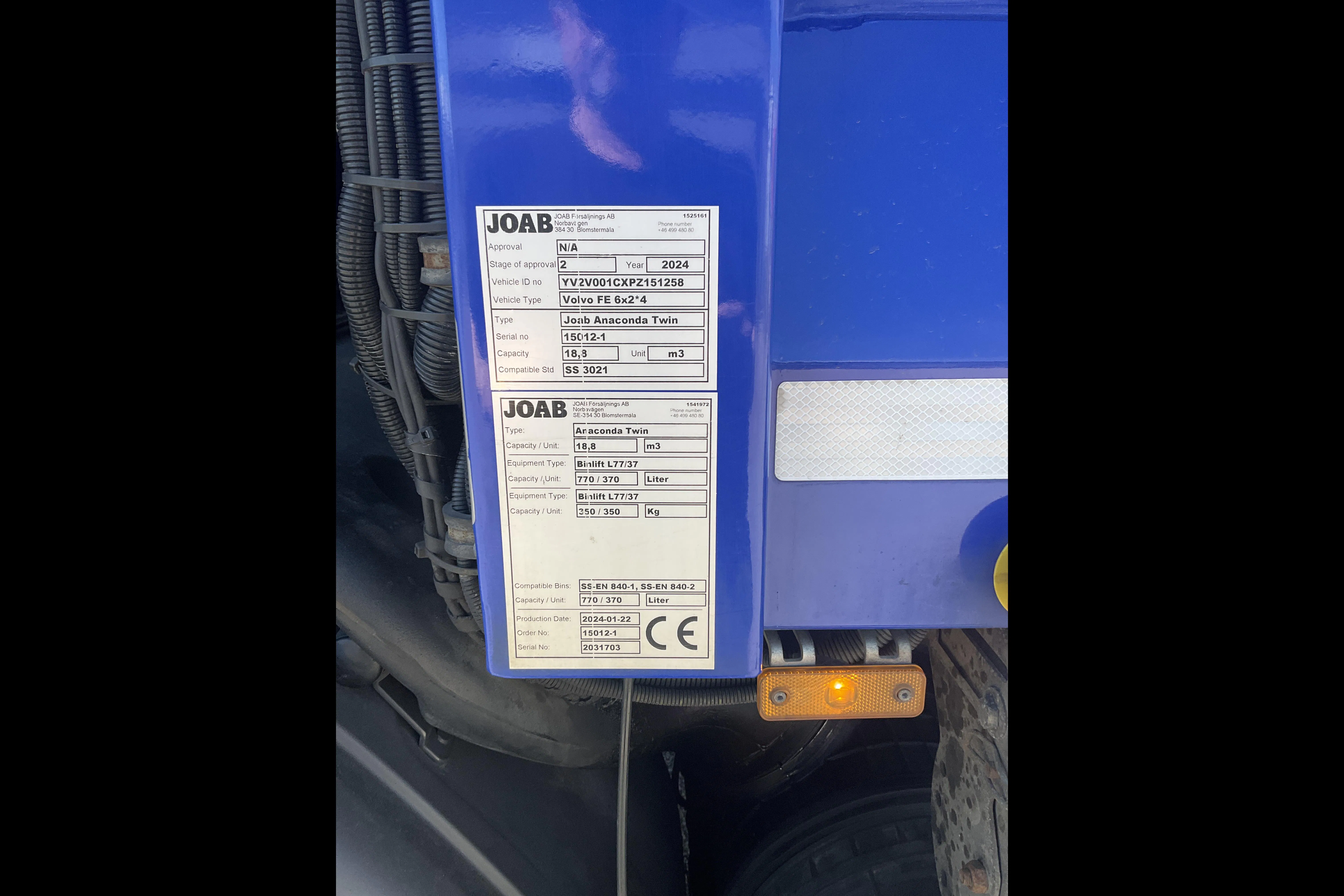 Presentationsfoto 43 av 43: VOLVO FE 62 TR - 45 771 km - Automat - blå - 2023