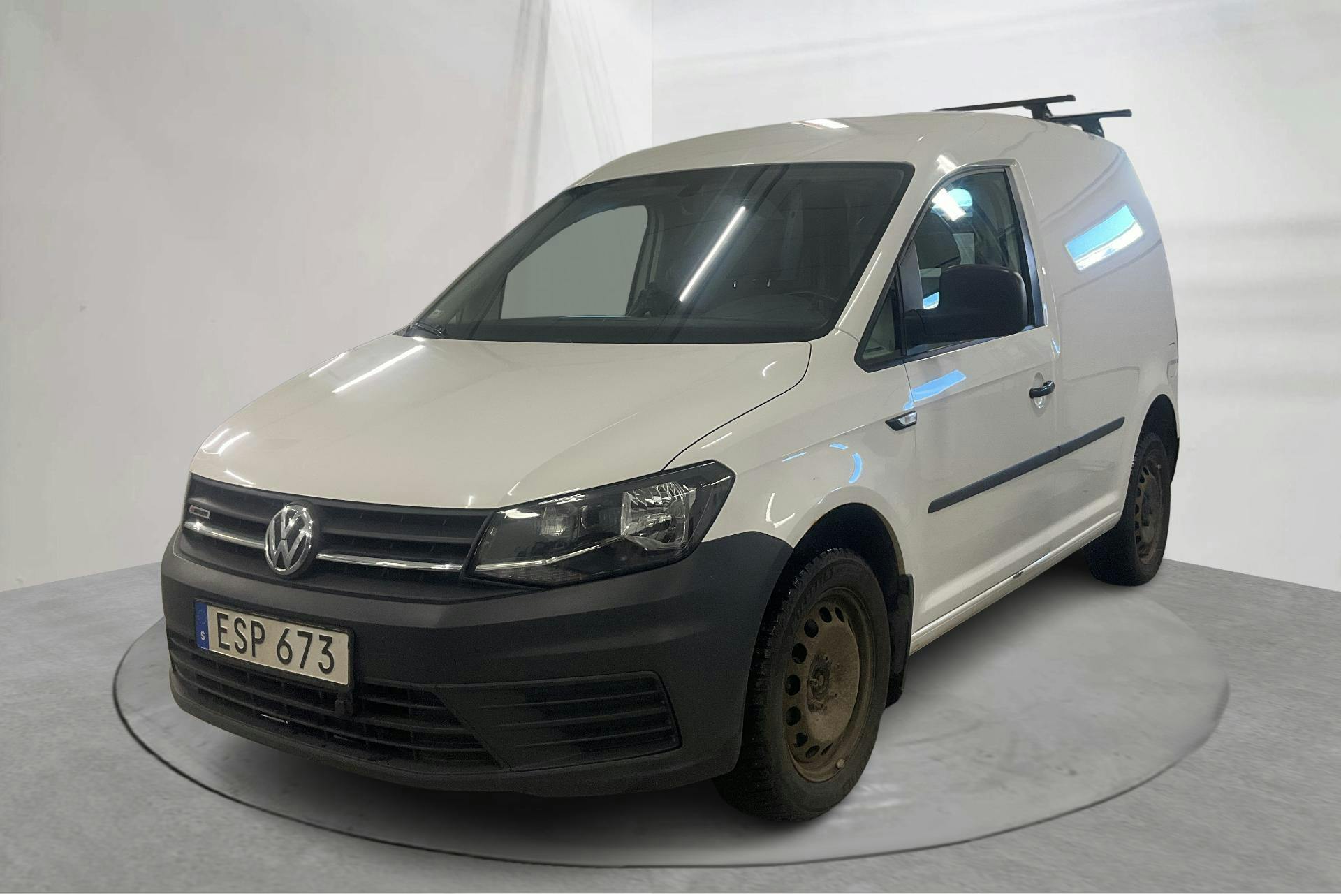 Presentationsfoto 1 av 20: VW Caddy 2.0 TDI Skåp 4MOTION (150hk) - 12 525 mil - Automat - vit - 2016