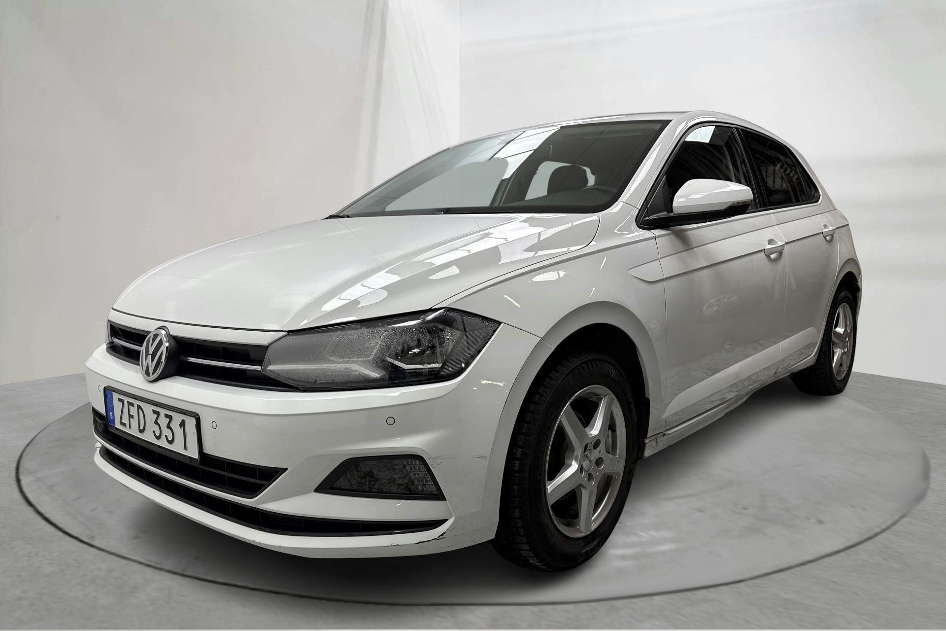 Presentation photo 1 of 15: VW Polo 1.0 TGI 5dr (90hk) - 65 000 km - Manual - white - 2018