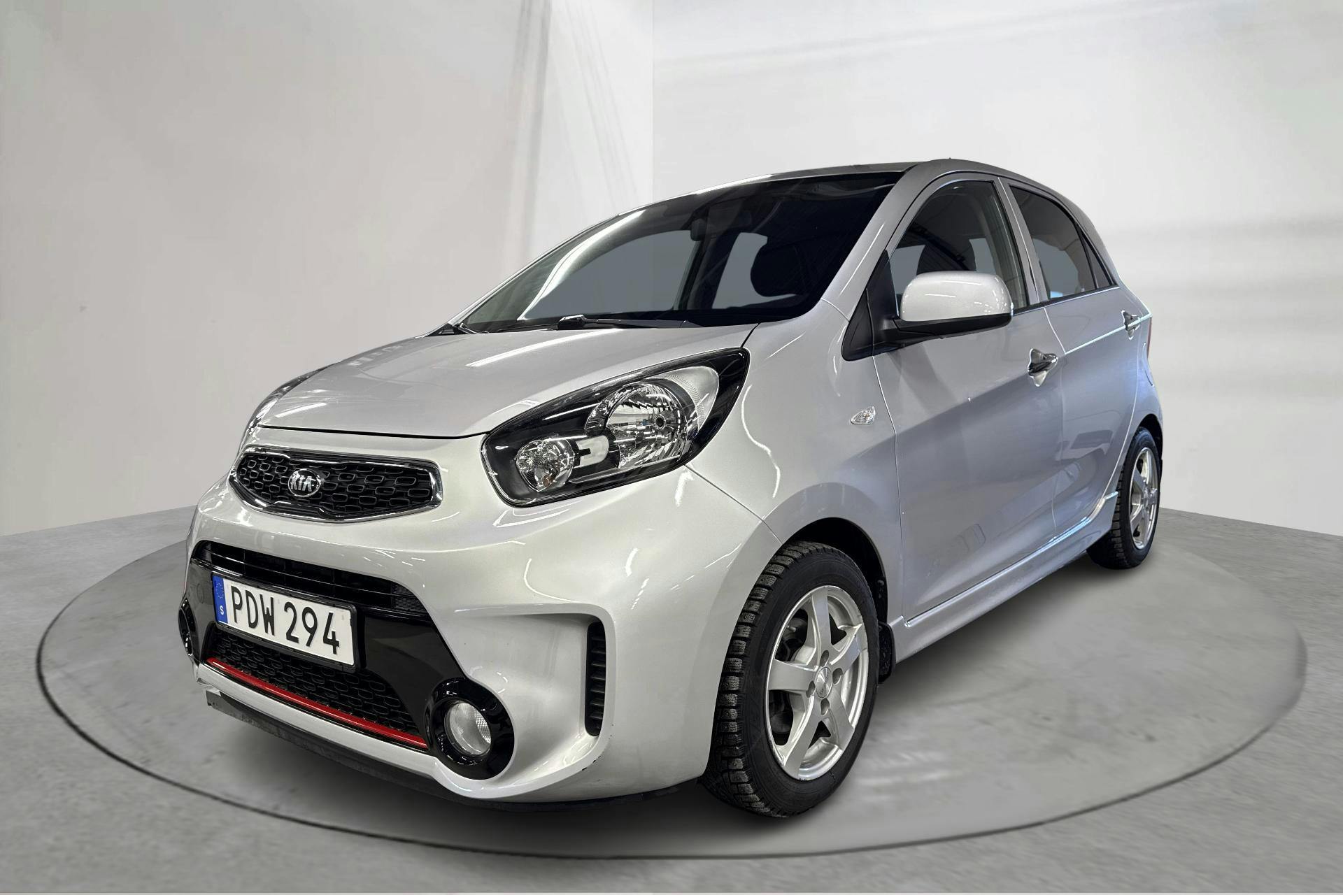 Presentationsfoto 1 av 15: KIA Picanto 1.2 5dr (85hk) - 4 552 mil - Automat - grå - 2017