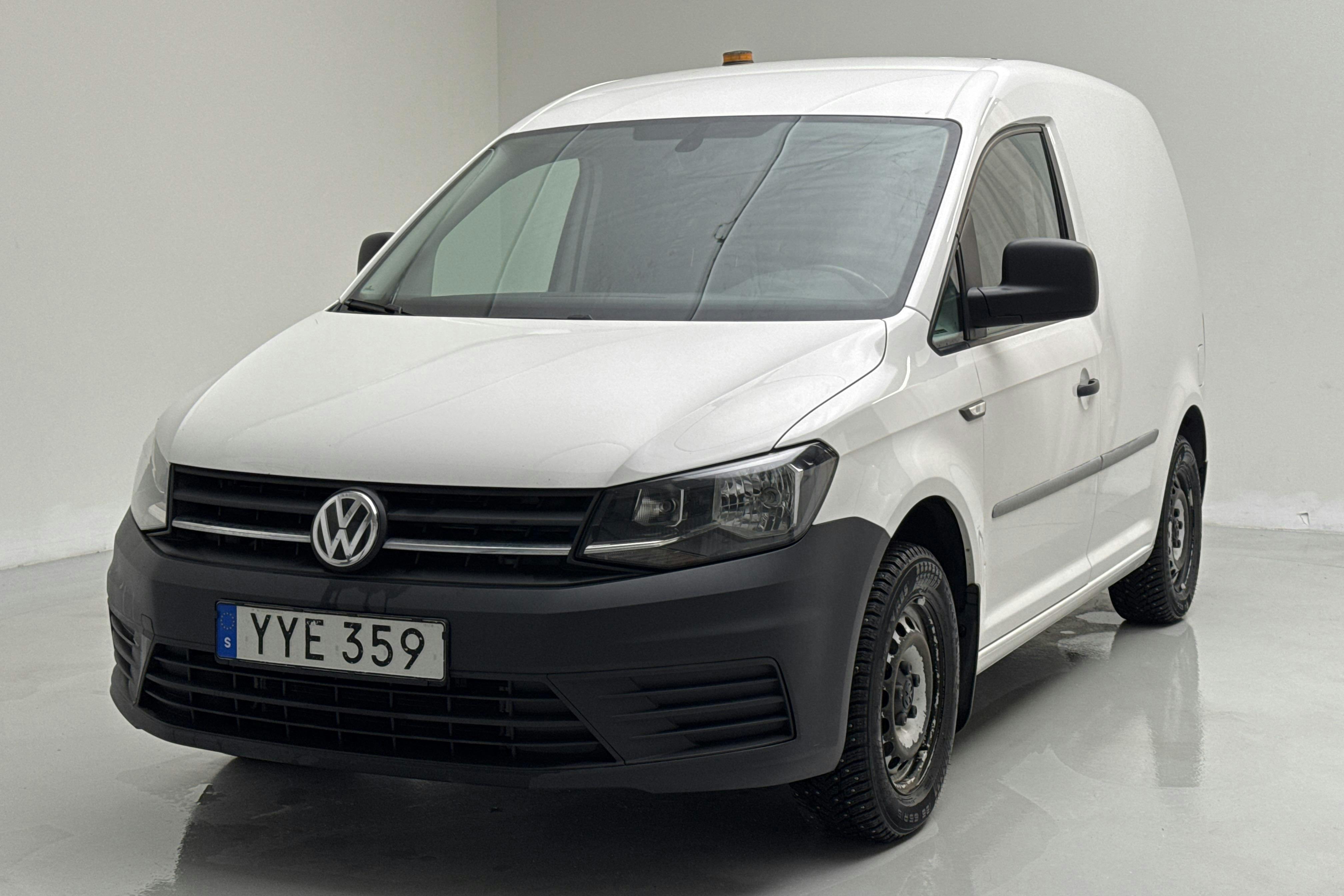 Presentation photo 1 of 14: VW Caddy 2.0 TDI Skåp (102hk) - 192 480 km - Manual - white - 2019