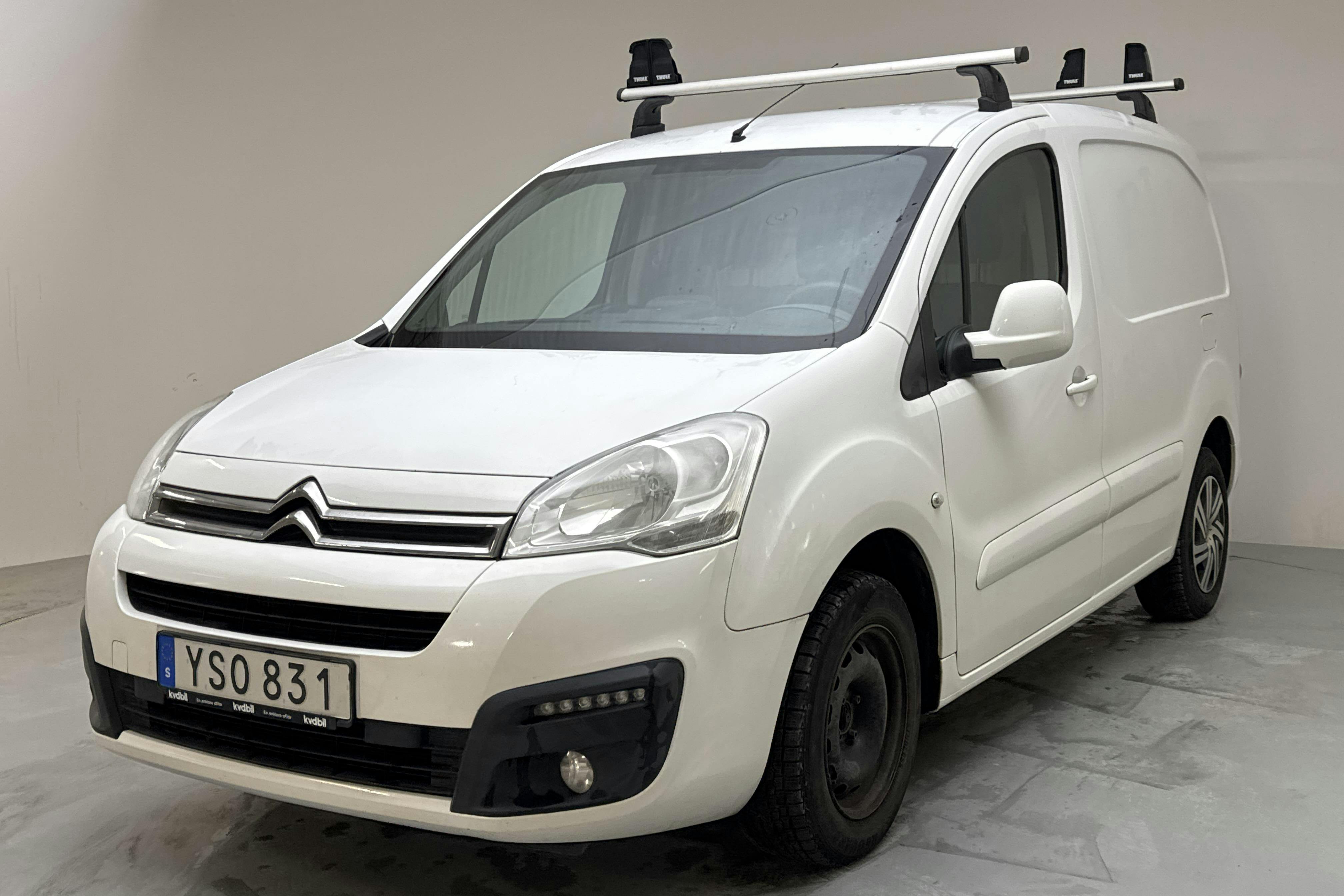 Presentation photo 1 of 13: Citroën Berlingo 1.6 BlueHDi Skåp (100hk) - 136 820 km - Automatic - white - 2017