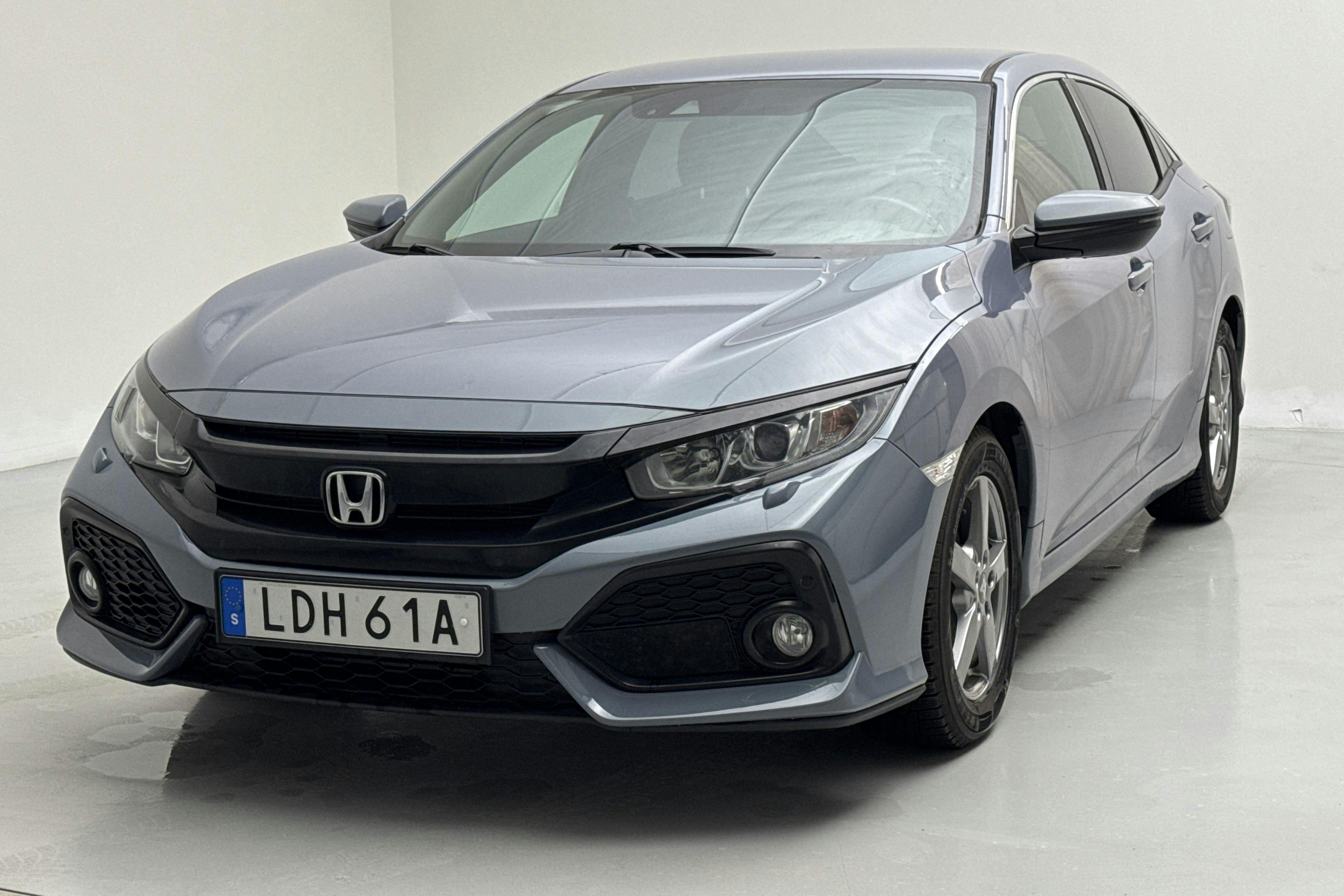 Præsentationsfoto 1 af 14: Honda Civic 1.0 i-VTEC 5dr (126hk) - 67 520 kilometer - Manuel - Dark Grey - 2018