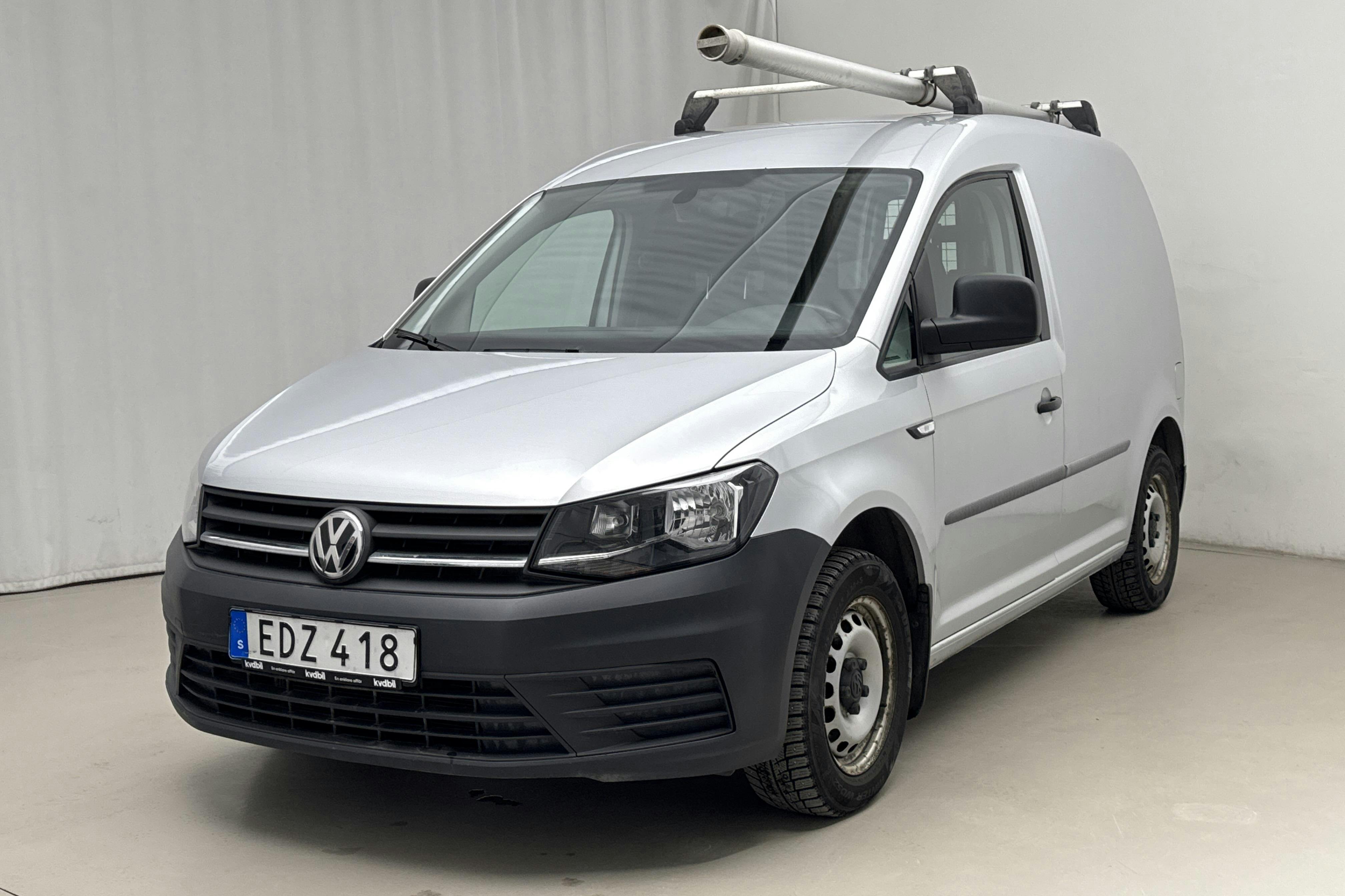 Presentation photo 1 of 13: VW Caddy 2.0 TDI Skåp (75hk) - 90 620 km - Manual - silver - 2017