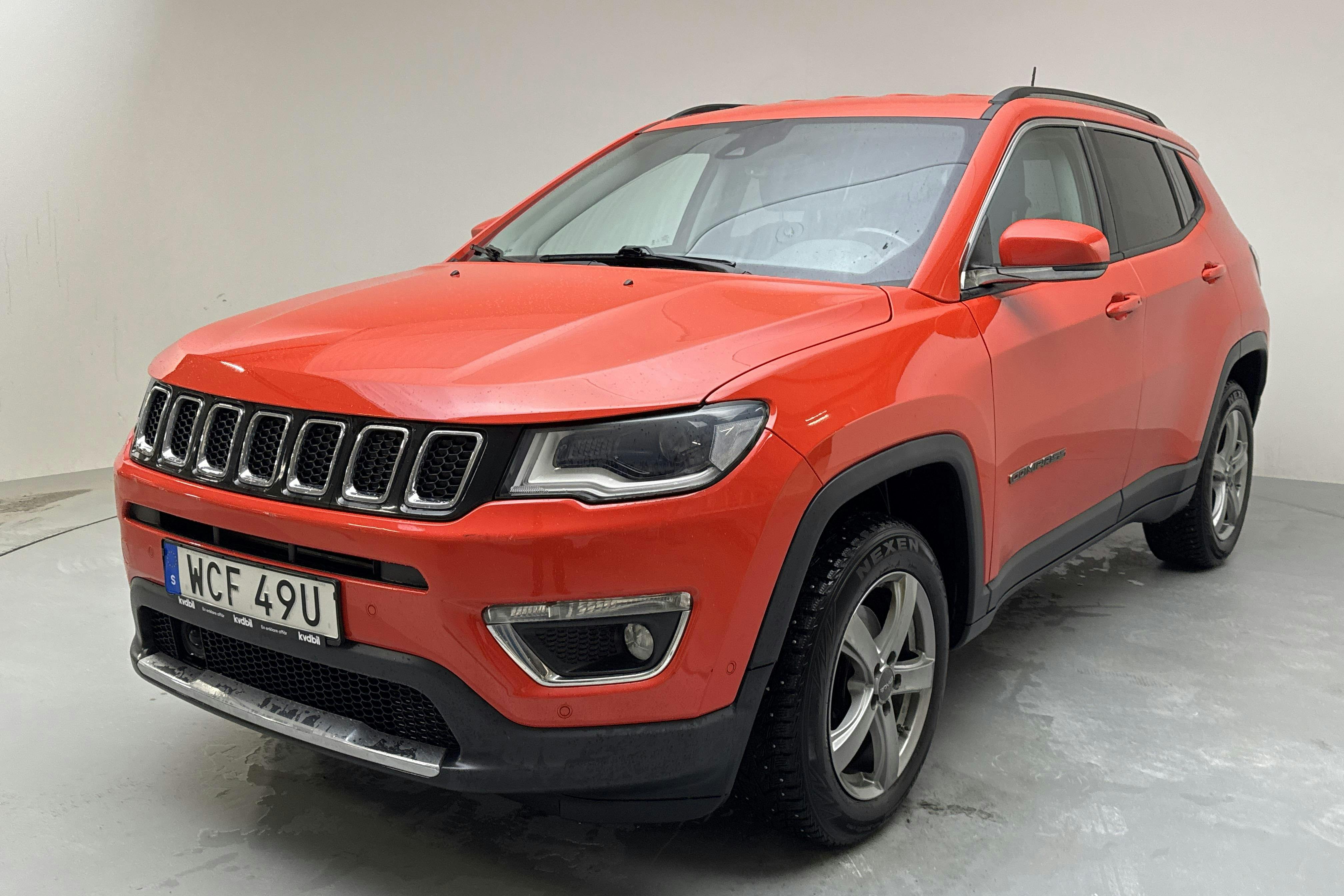 Presentation photo 1 of 14: Jeep Compass 1.4 Multiair 4WD (170hk) - 95 460 km - Automatic - orange - 2019