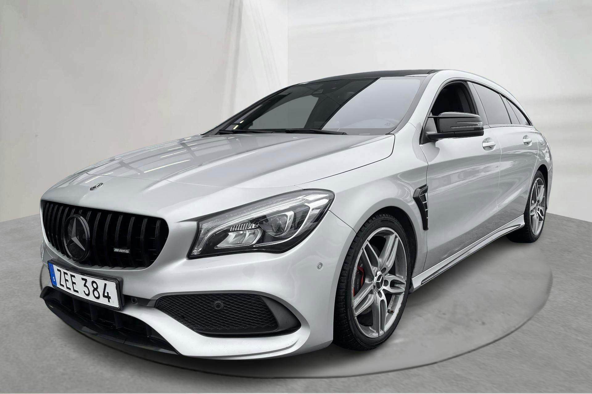 Presentation photo 1 of 26: Mercedes CLA 220 d 4MATIC Shooting Brake X117 (177hk) - 127 100 km - Automatic - silver - 2018