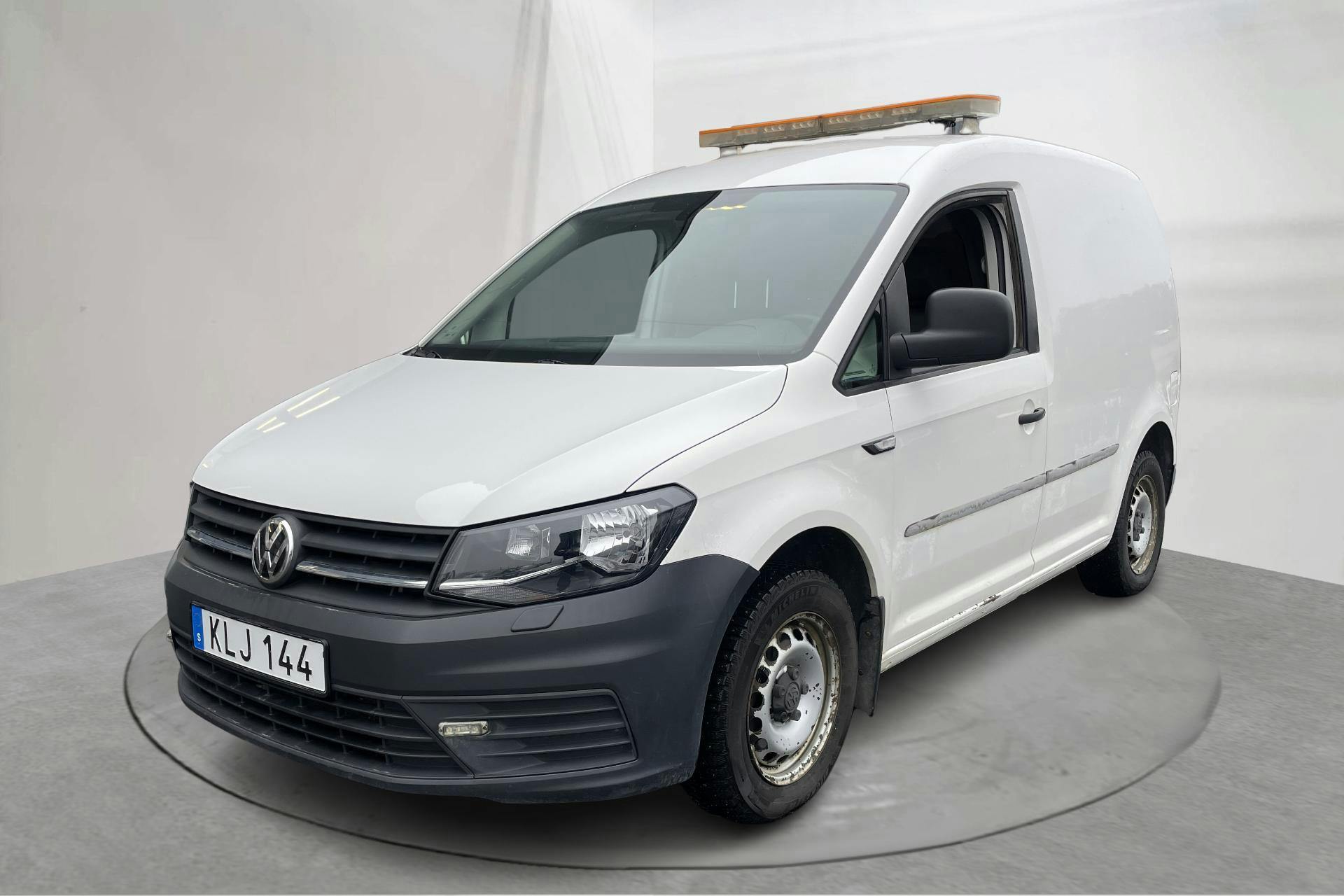 Presentation photo 1 of 14: VW Caddy 2.0 TDI Skåp (102hk) - 98 320 km - Automatic - white - 2017