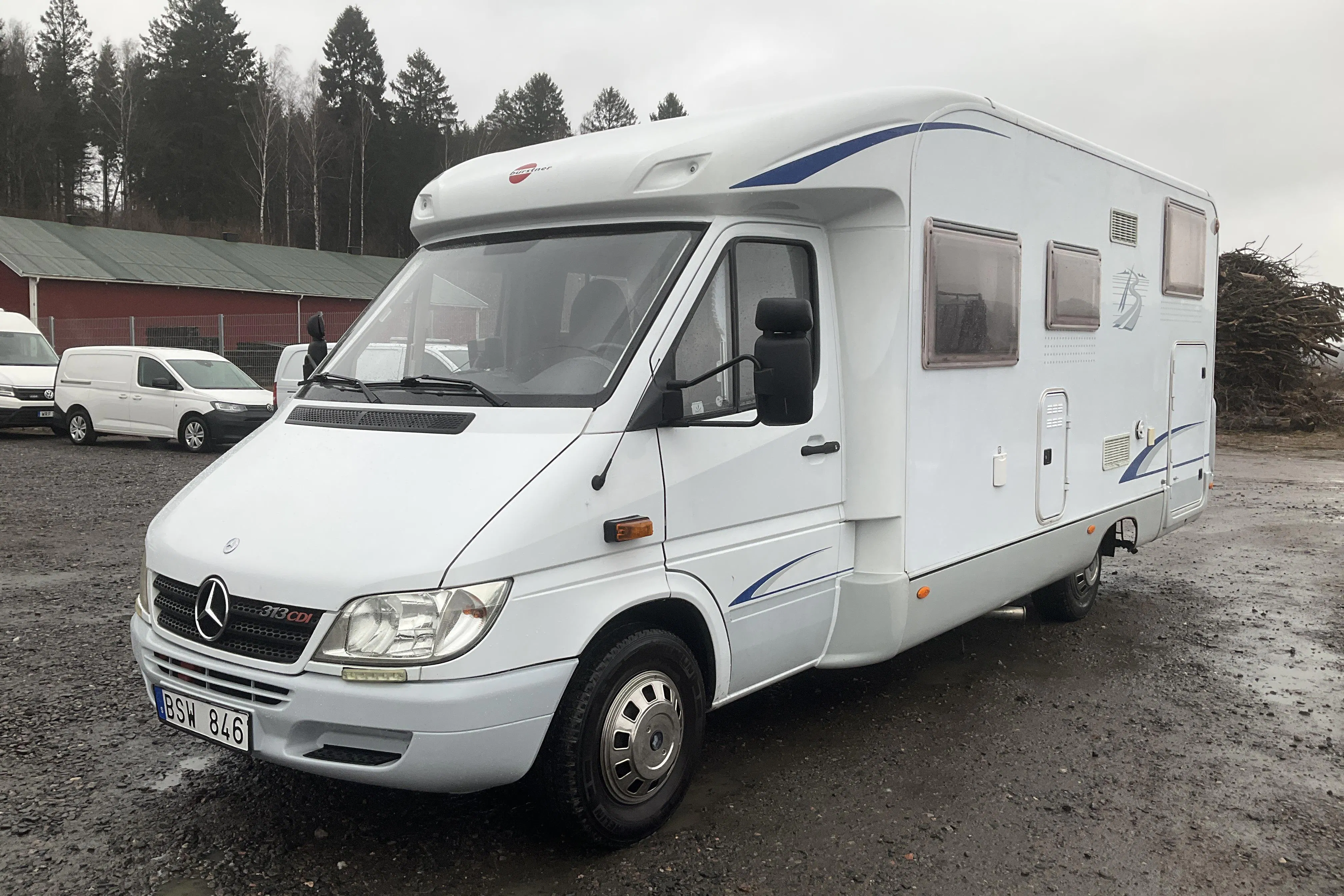 Presentation photo 1 of 31: MERCEDES-BENZ burstner t-STAR 695 Husbil - 124 290 km - Automatic - white - 2004