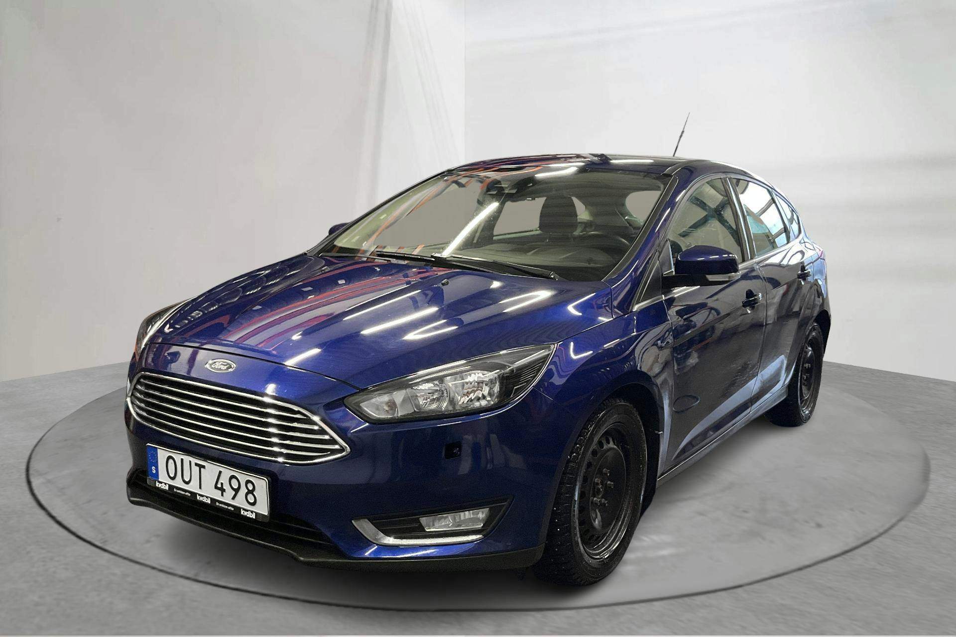 Presentation photo 1 of 13: Ford Focus 1.0 EcoBoost 5dr (125hk) - 74 350 km - Manual - blue - 2015