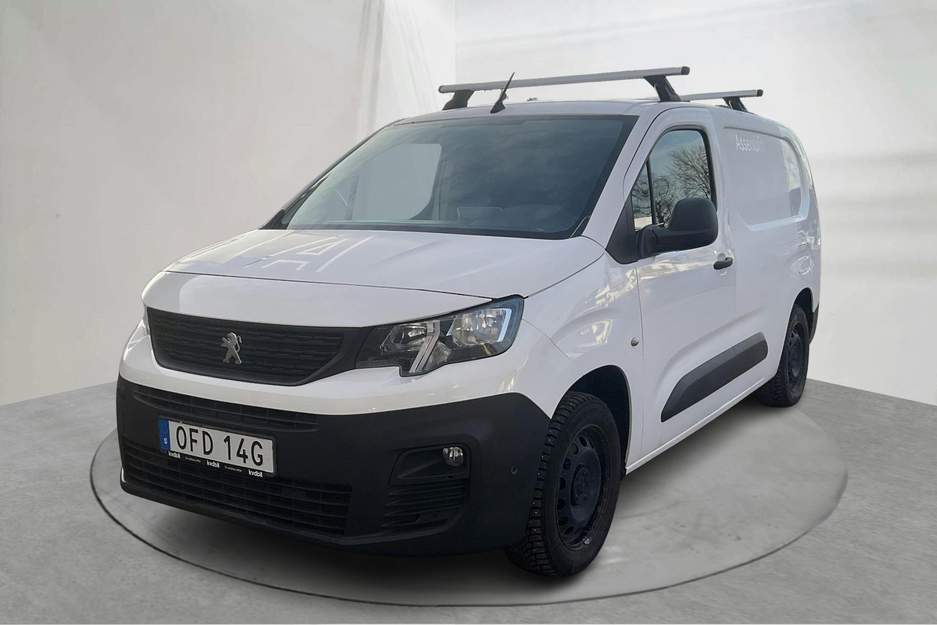 Presentation photo 1 of 19: Peugeot Partner 1.5 HDI Skåp (100hk) - 110 160 km - Manual - white - 2019