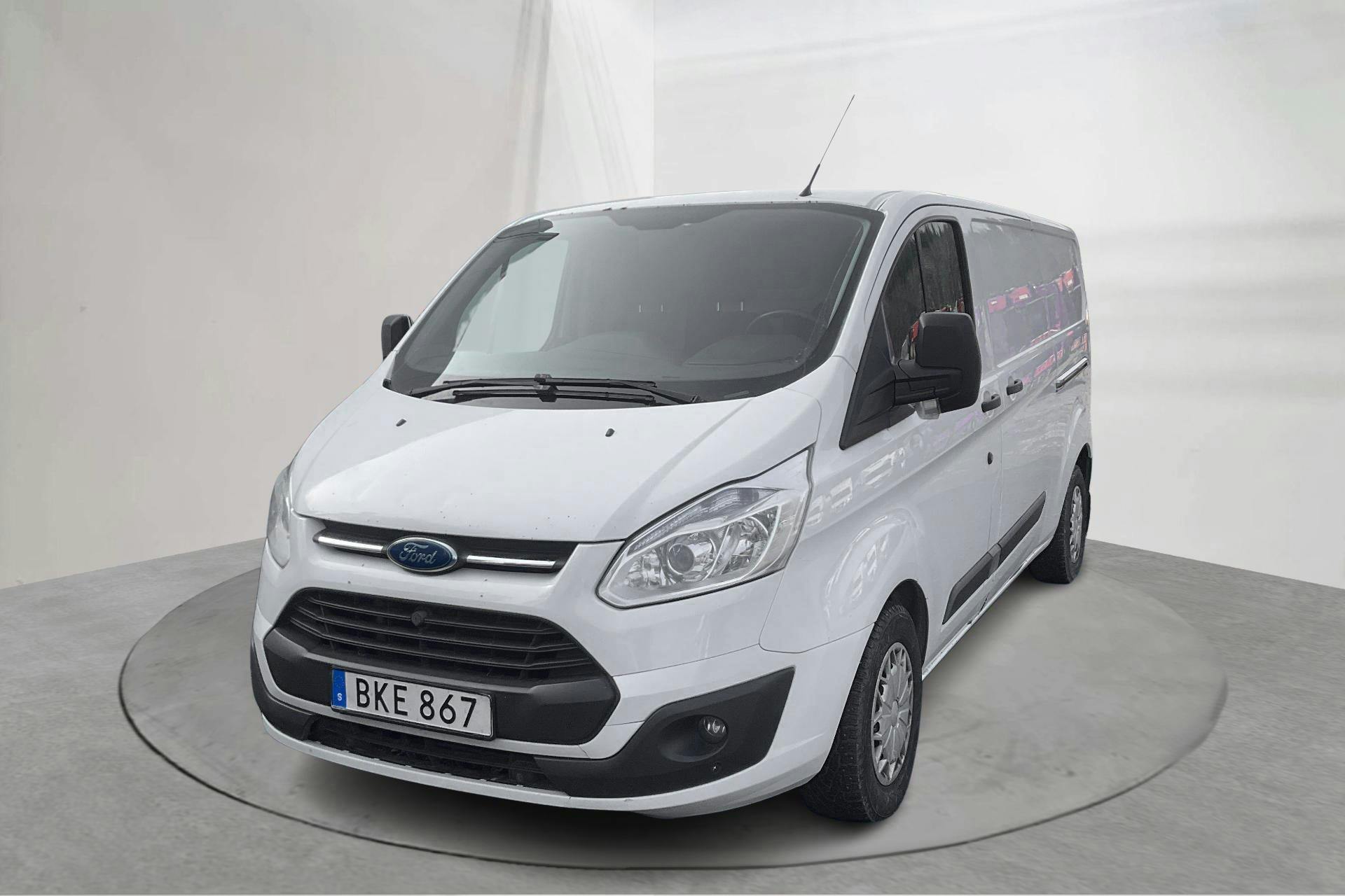Presentationsfoto 1 av 13: Ford Transit Custom 290 (125hk) - 18 806 mil - Manuell - vit - 2014