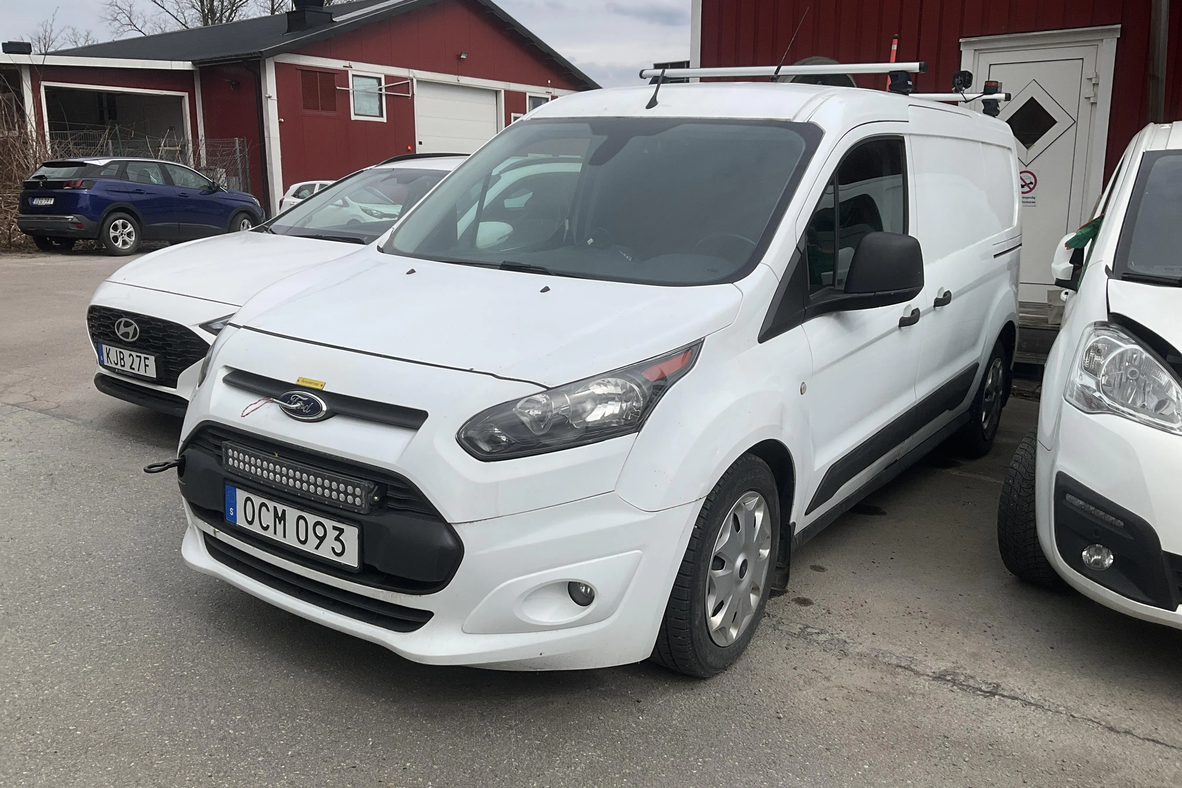 Præsentationsfoto 1 af 12: Ford Transit Connect 1.5 TDCi (100hk) - 115 760 kilometer - Manuel - Hvid - 2016