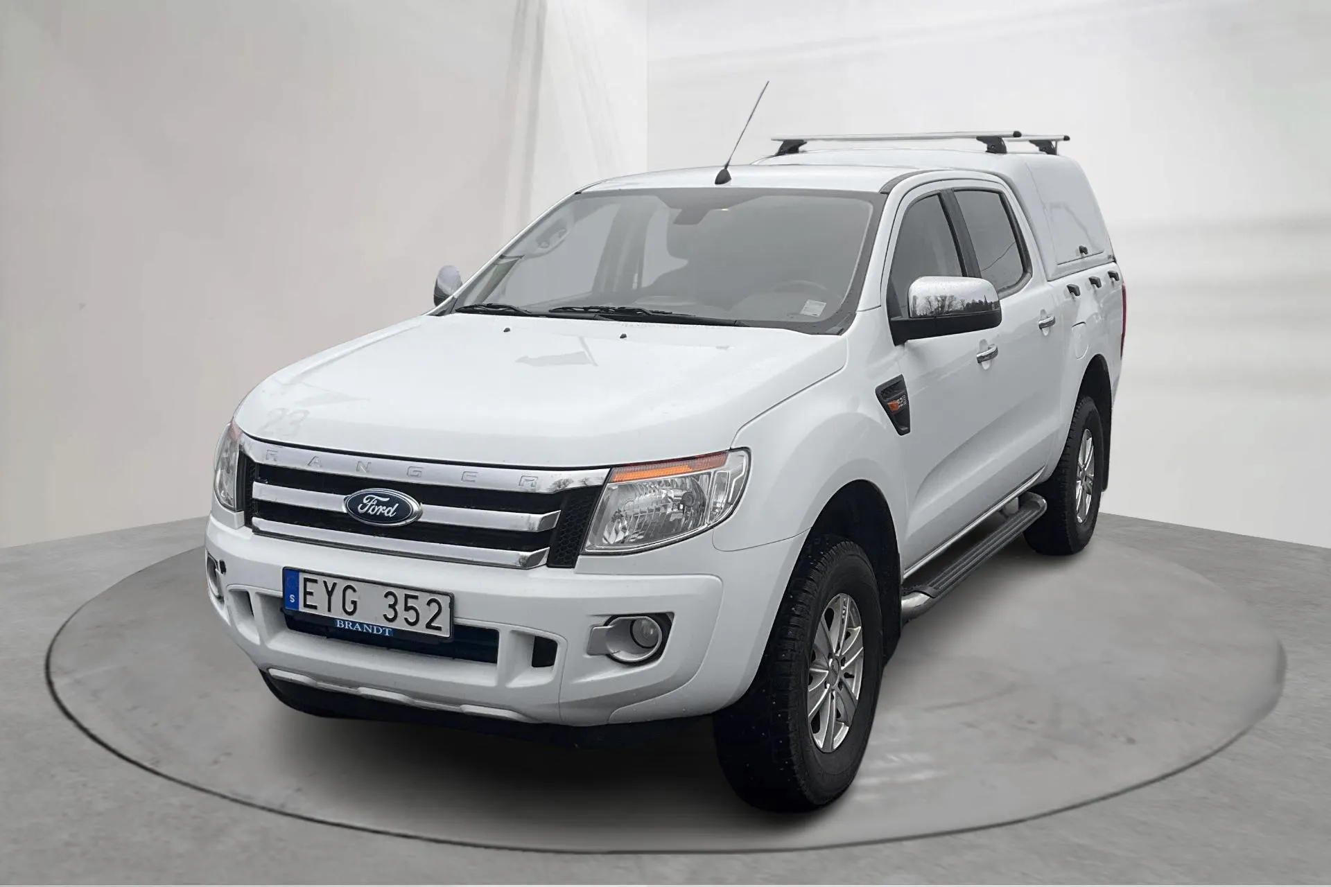Presentationsfoto 1 av 13: Ford Ranger 2.2 TDCi 4WD (150hk) - 18 372 mil - Automat - vit - 2013