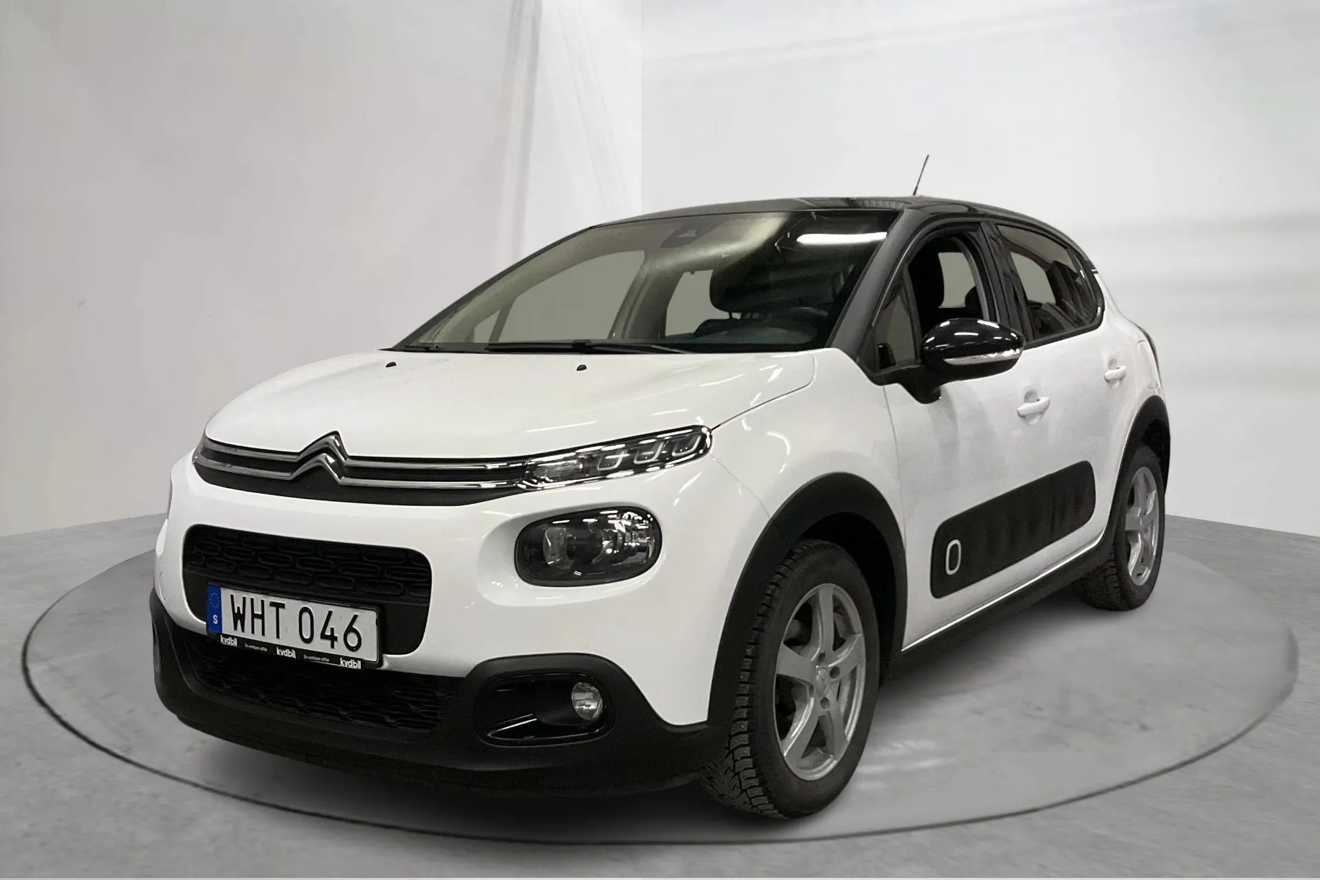 Presentationsfoto 1 av 13: Citroën C3 PureTech (82hk) - 3 837 mil - Manuell - vit - 2018